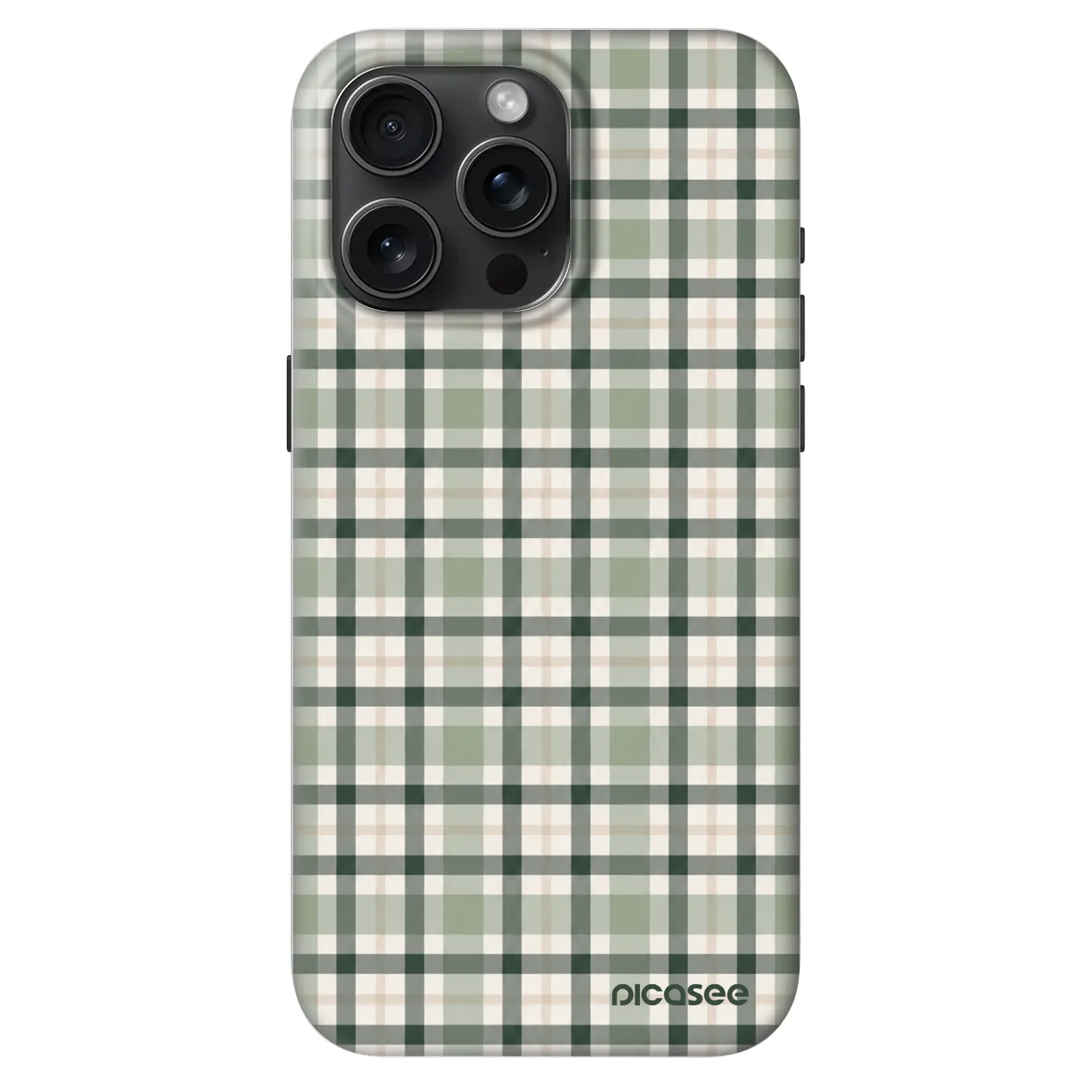 Picasee Fashion Case MagSafe za Apple iPhone 15 Pro Max - Sage Tartan