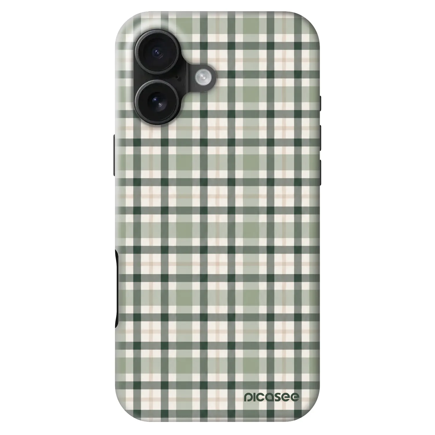 Picasee Fashion Case MagSafe za Apple iPhone 16 - Sage Tartan