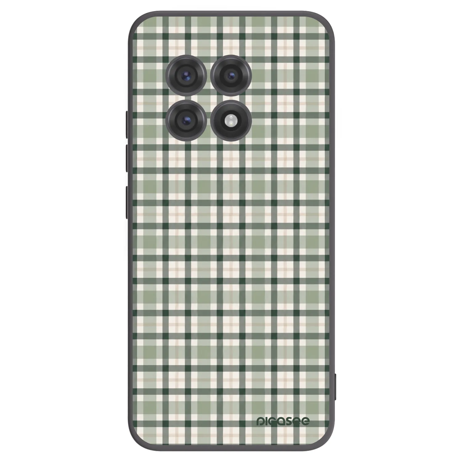 Picasee crna silikonska maskica za OnePlus 13R 5G - Sage Tartan