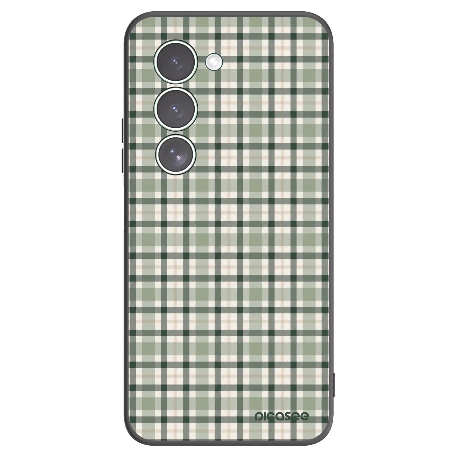 Picasee crna silikonska maskica za Xiaomi Redmi 15 5G - Sage Tartan