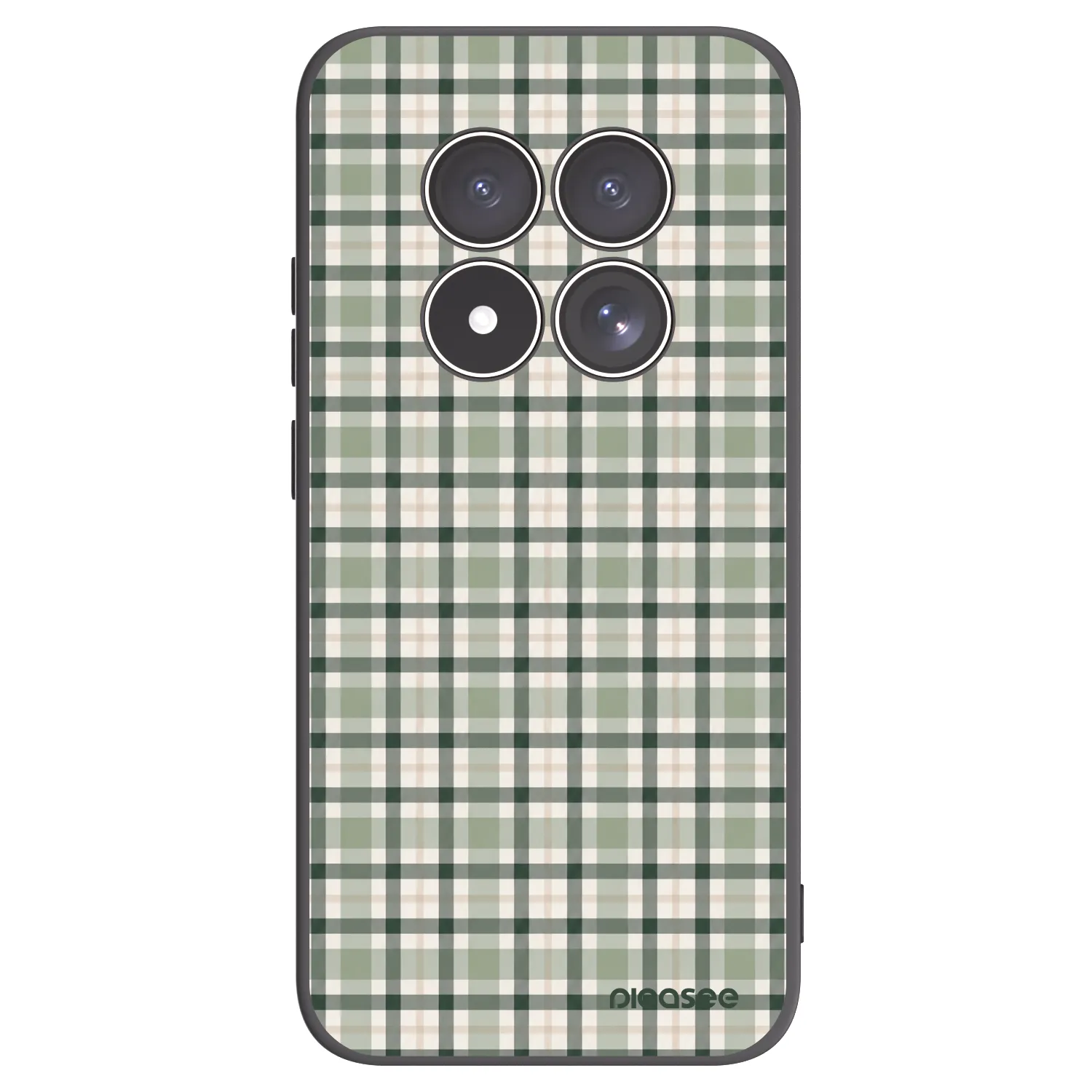 Picasee crna silikonska maskica za Xiaomi Redmi Note 15 Pro 4G - Sage Tartan