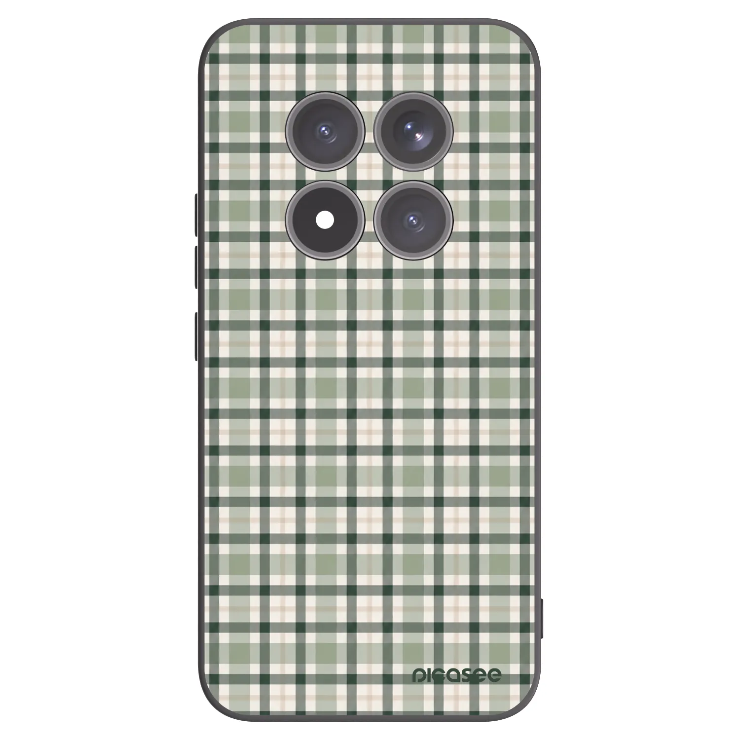 Picasee crna silikonska maskica za Xiaomi Redmi Note 15 Pro+ - Sage Tartan