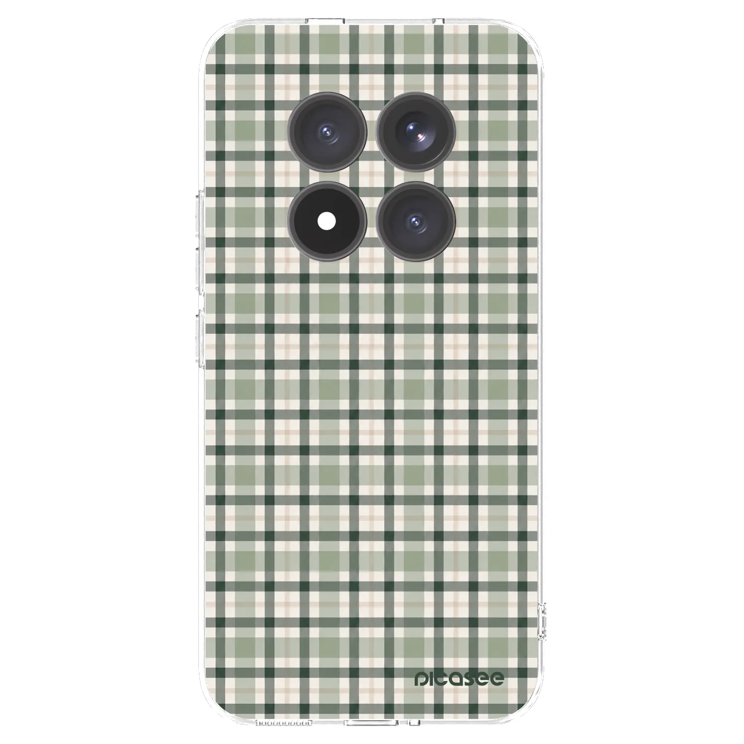 Picasee silikonska prozirna maskica za Xiaomi Redmi Note 15 Pro+ - Sage Tartan