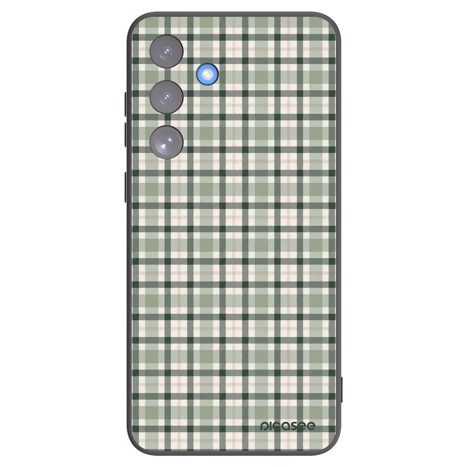 Picasee crna silikonska maskica za Samsung Galaxy S25 FE 5G - Sage Tartan