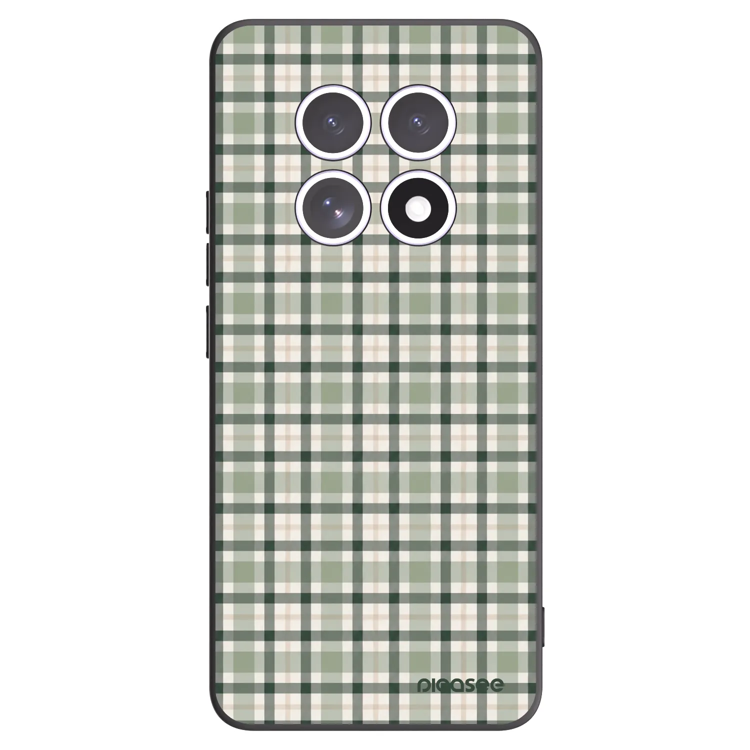 Picasee crna silikonska maskica za Xiaomi Redmi Note 15 4G - Sage Tartan