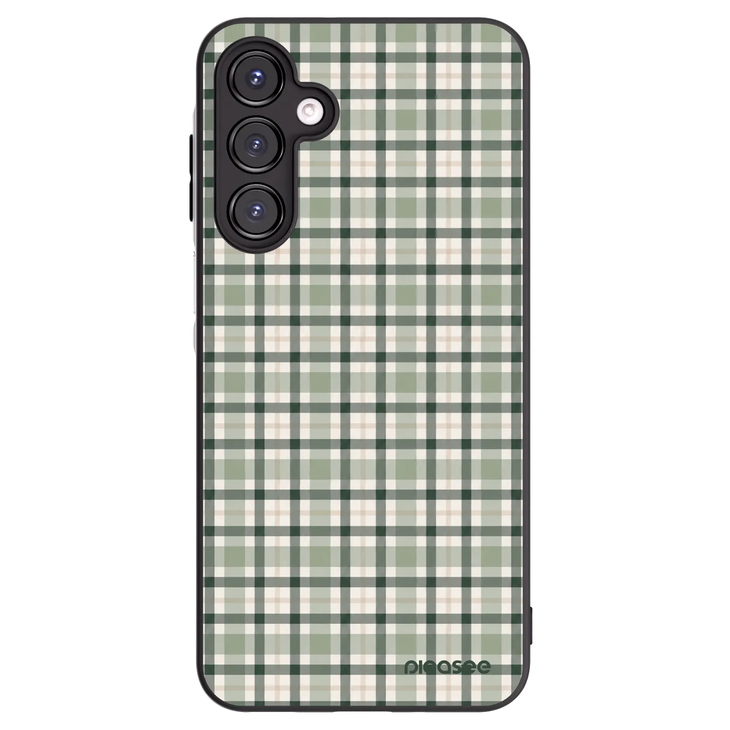 Picasee crna silikonska maskica za Samsung Galaxy A16 4G - Sage Tartan