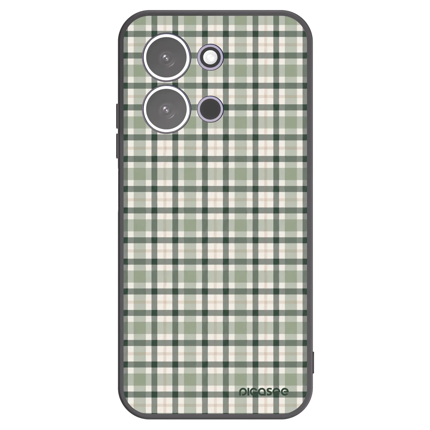 Picasee crna silikonska maskica za Xiaomi Redmi 15C 5G - Sage Tartan