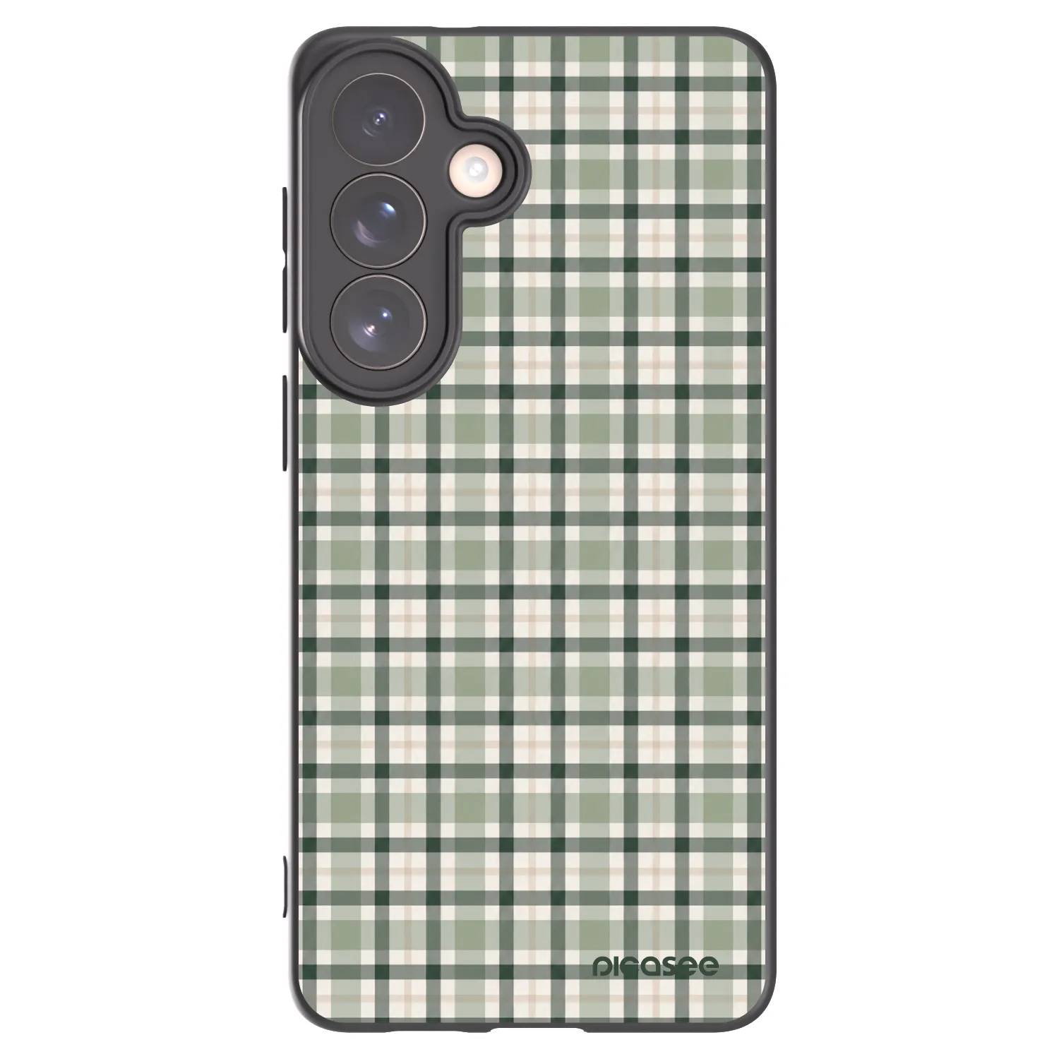 Picasee crna silikonska maskica za Samsung Galaxy S26+ - Sage Tartan