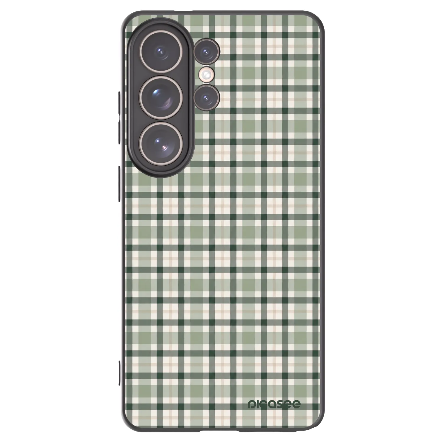 Picasee crna silikonska maskica za Samsung Galaxy S26 Ultra - Sage Tartan