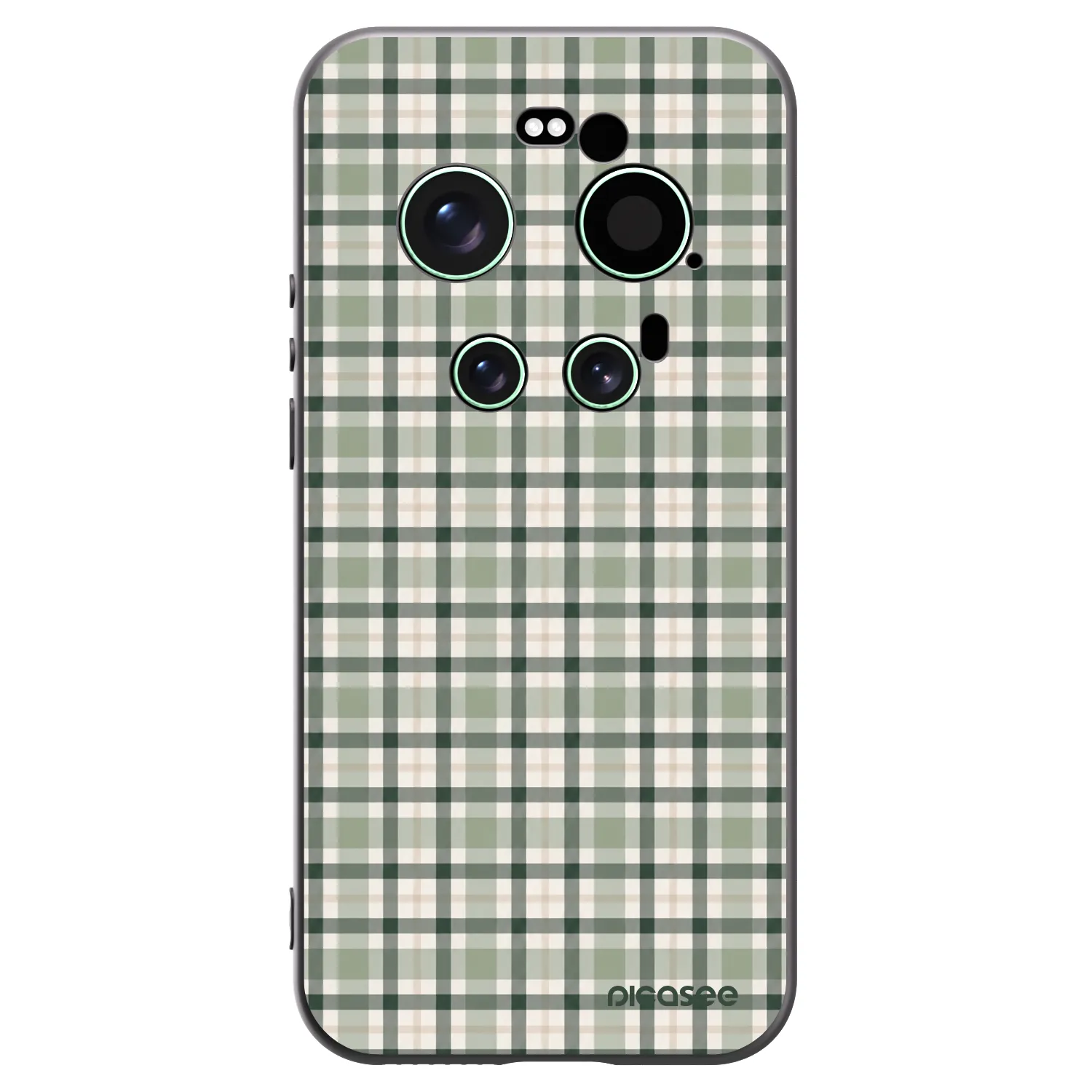 Picasee crna silikonska maskica za Xiaomi 17 Ultra - Sage Tartan
