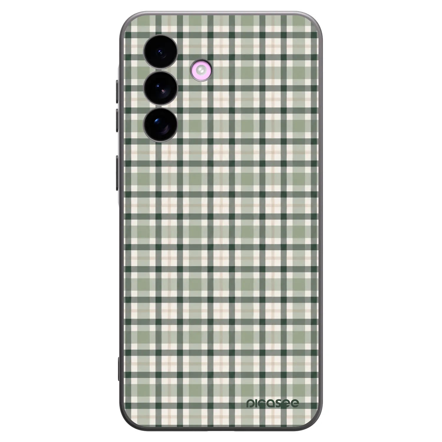 Picasee crna silikonska maskica za Samsung Galaxy A57 5G - Sage Tartan
