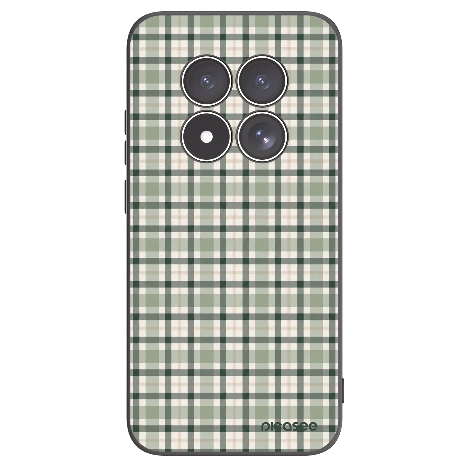 Picasee crna silikonska maskica za Xiaomi Redmi Note 15 Pro 5G - Sage Tartan