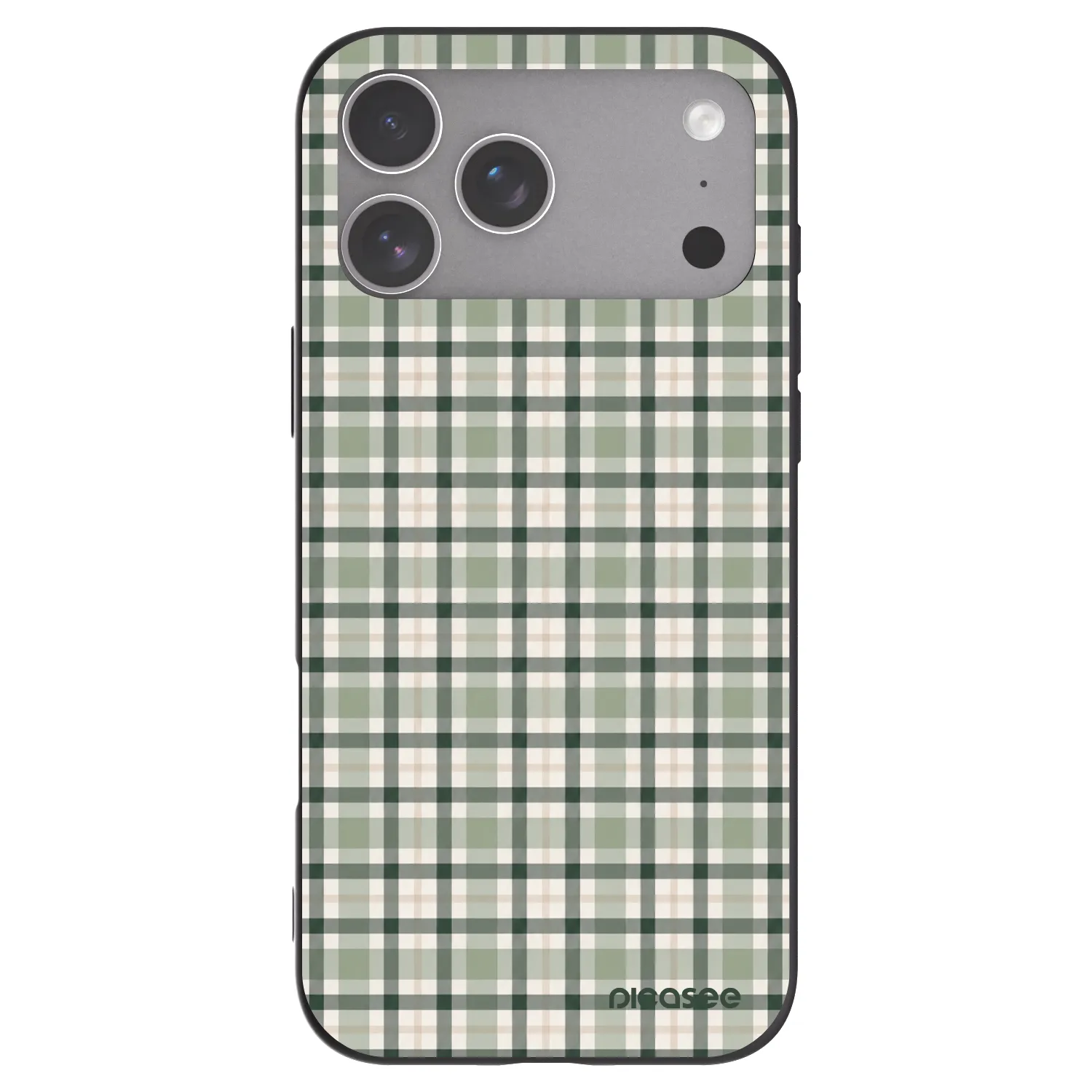 Picasee crna silikonska maskica za Apple iPhone 18 Pro Max - Sage Tartan
