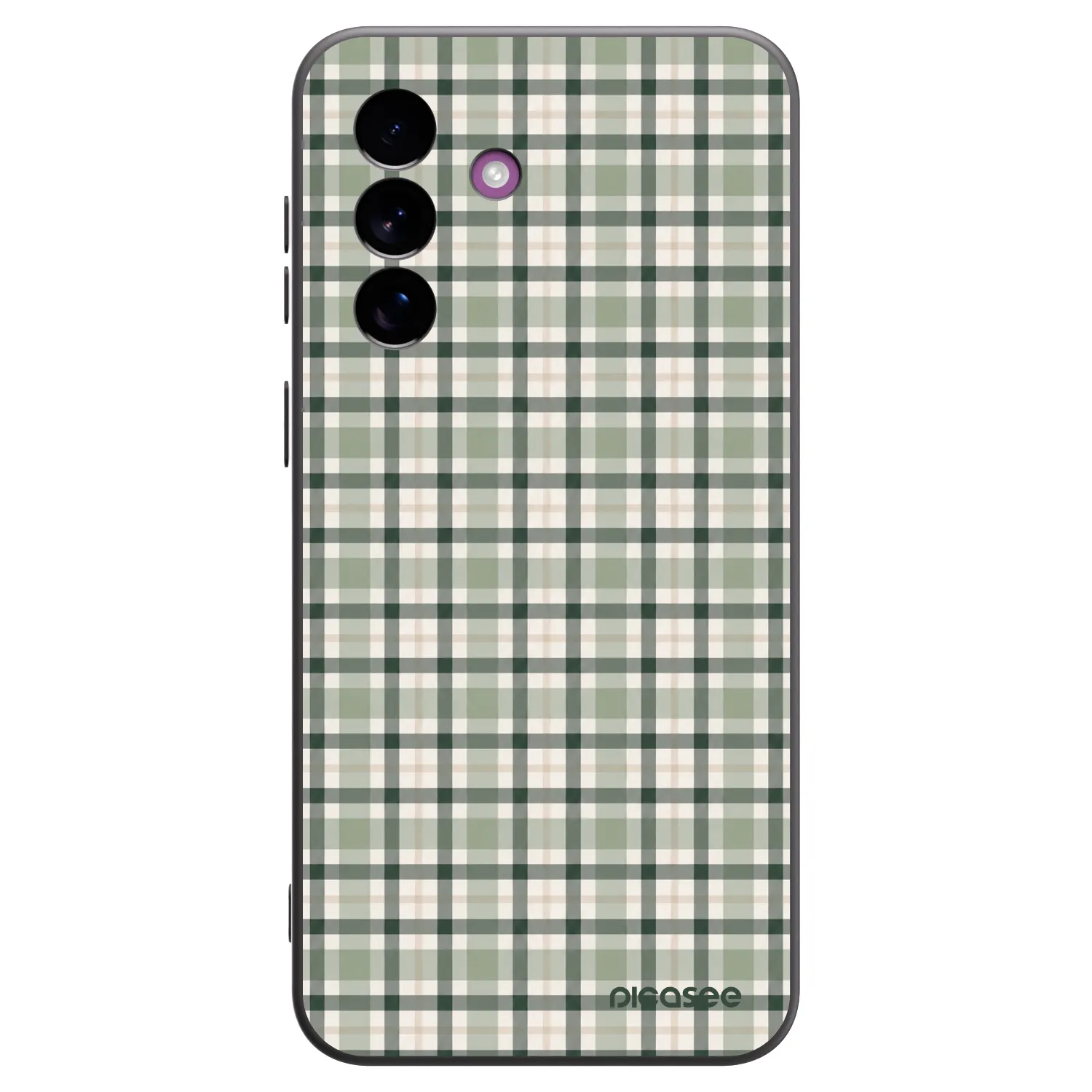 Picasee crna silikonska maskica za Samsung Galaxy A37 - Sage Tartan