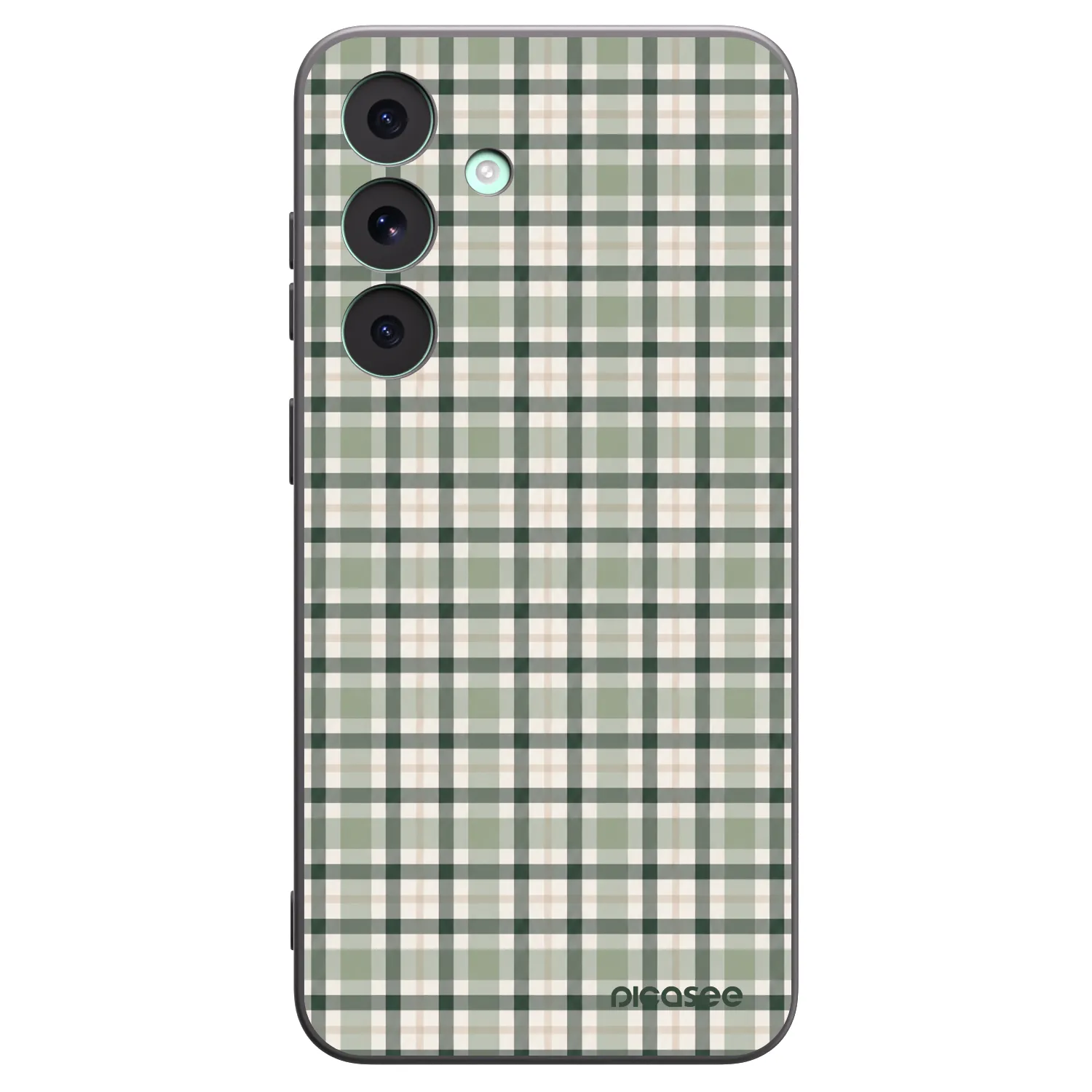 Picasee crna silikonska maskica za Samsung Galaxy S26 FE - Sage Tartan