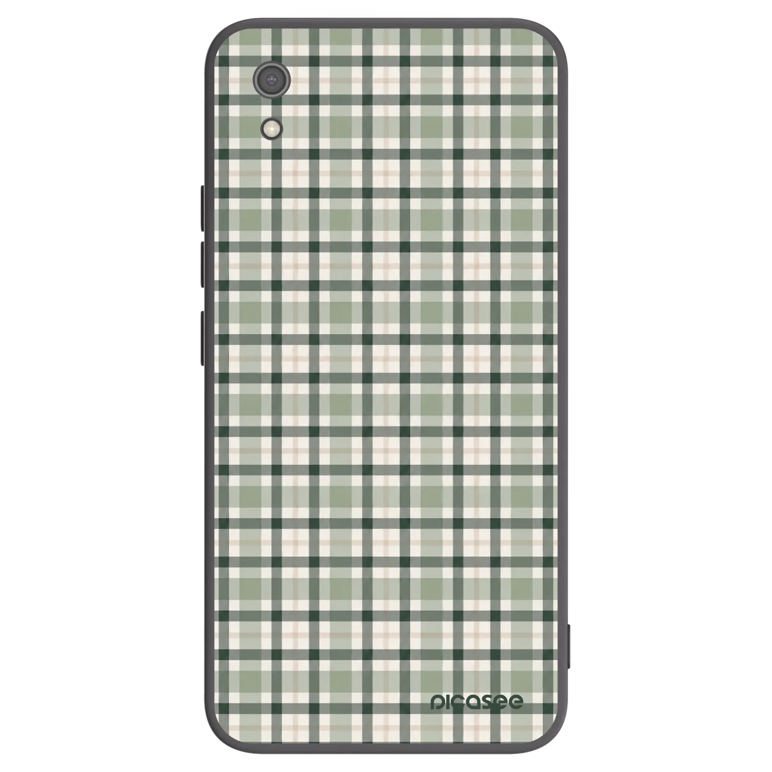 Picasee crna silikonska maskica za Xiaomi Redmi 7A - Sage Tartan