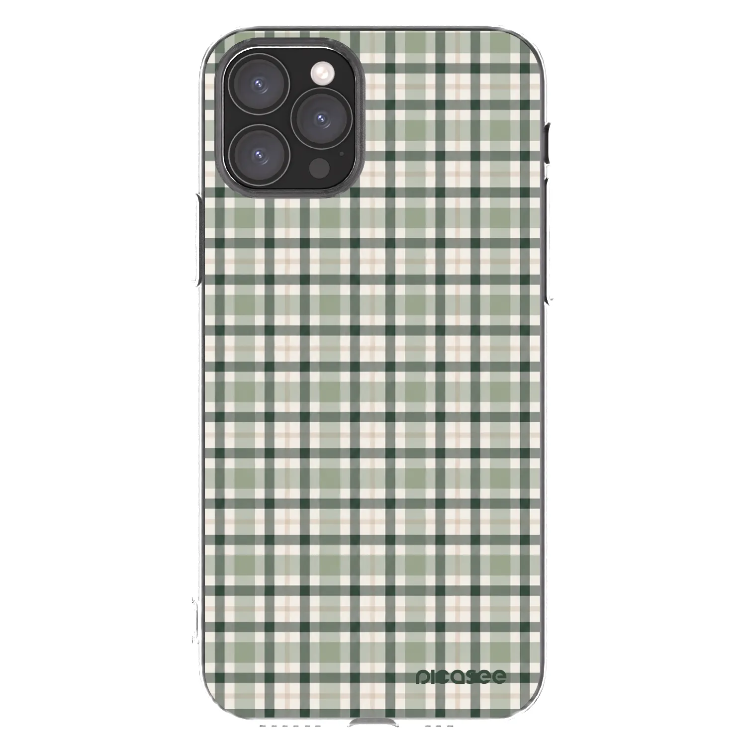 Picasee silikonska prozirna maskica za Apple iPhone 11 Pro - Sage Tartan