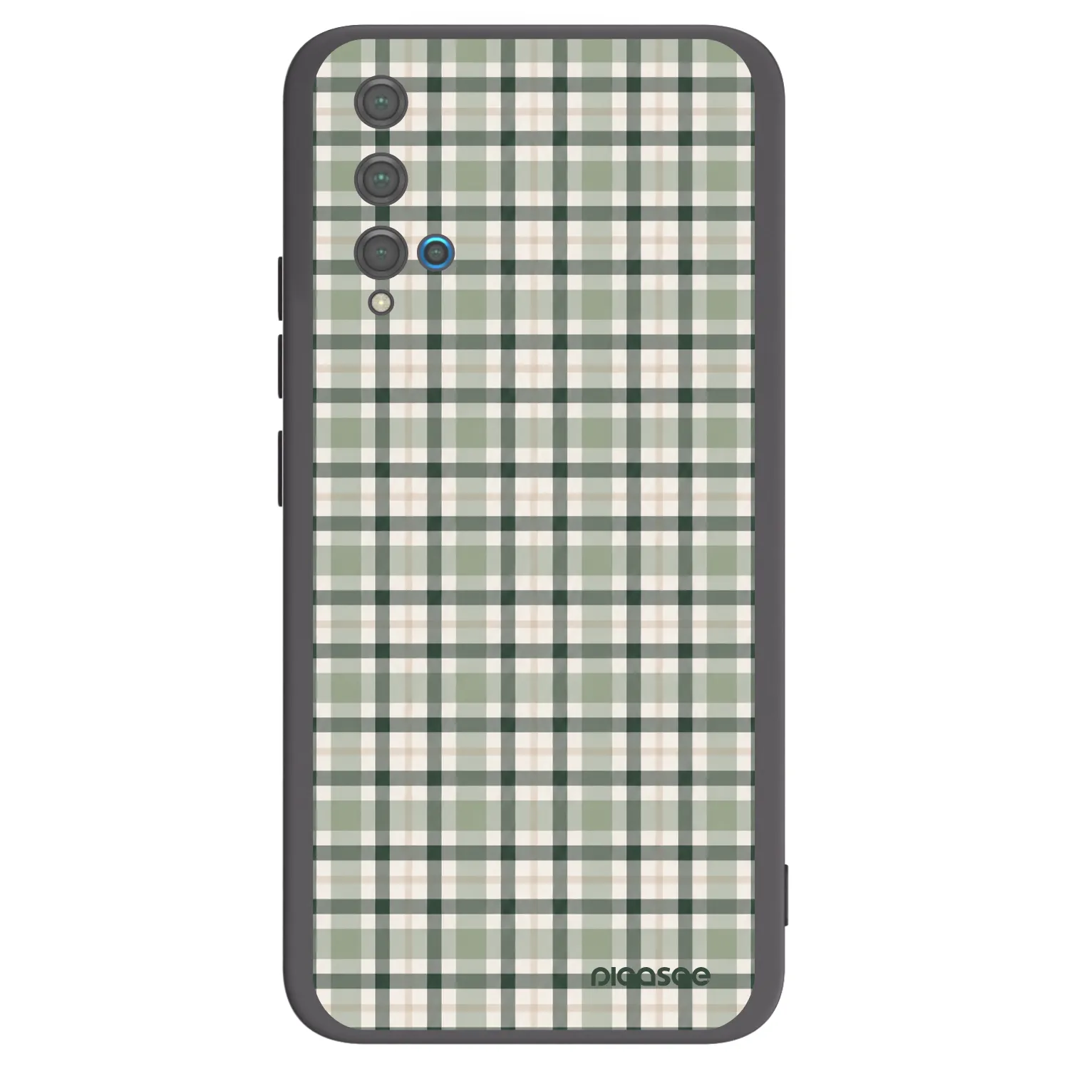 Picasee crna silikonska maskica za Huawei Nova 5T - Sage Tartan
