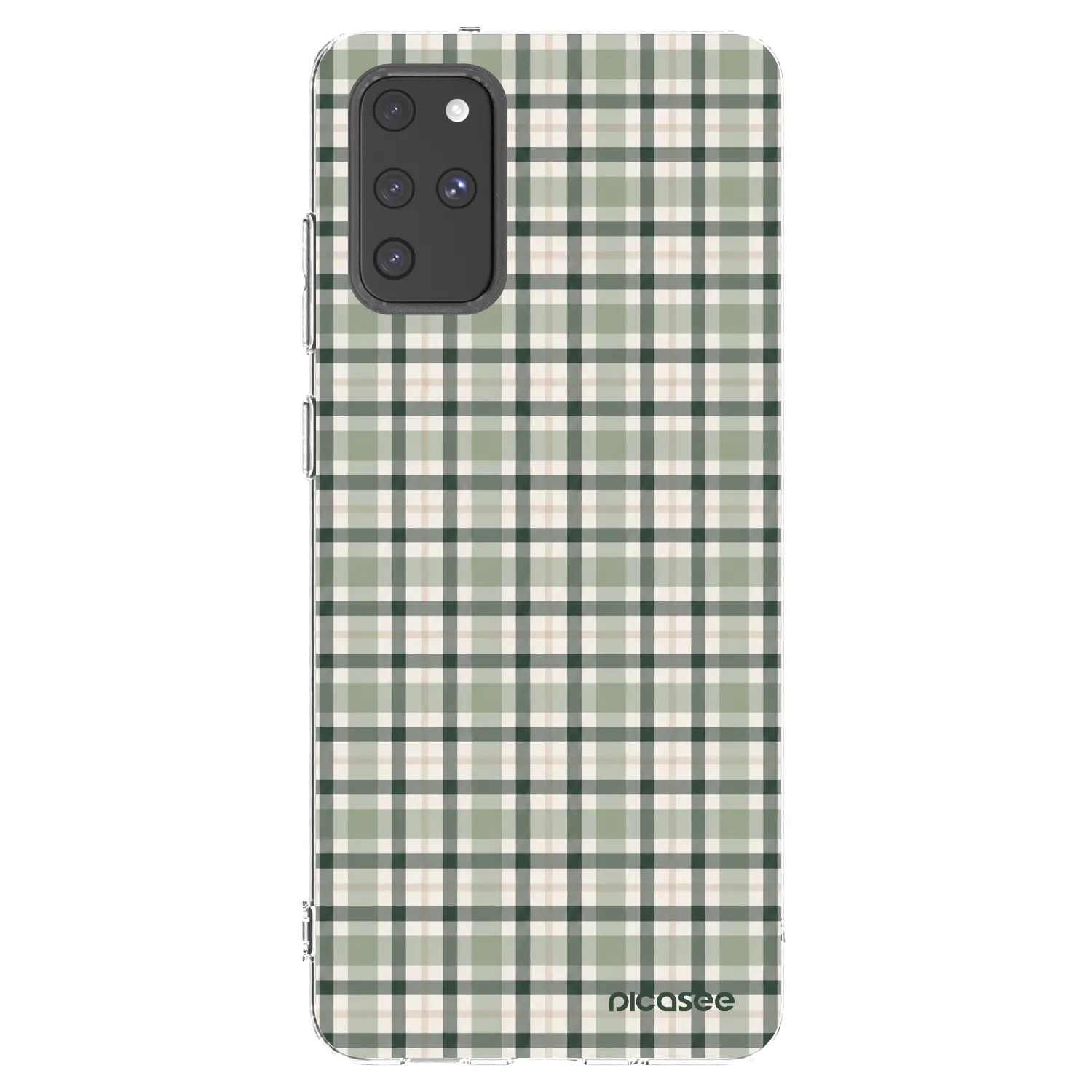 Picasee silikonska prozirna maskica za Samsung Galaxy S20+ G985F - Sage Tartan