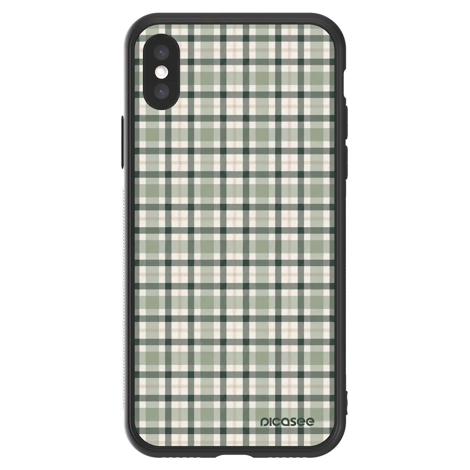 Picasee ULTIMATE CASE za Apple iPhone X/XS - Sage Tartan