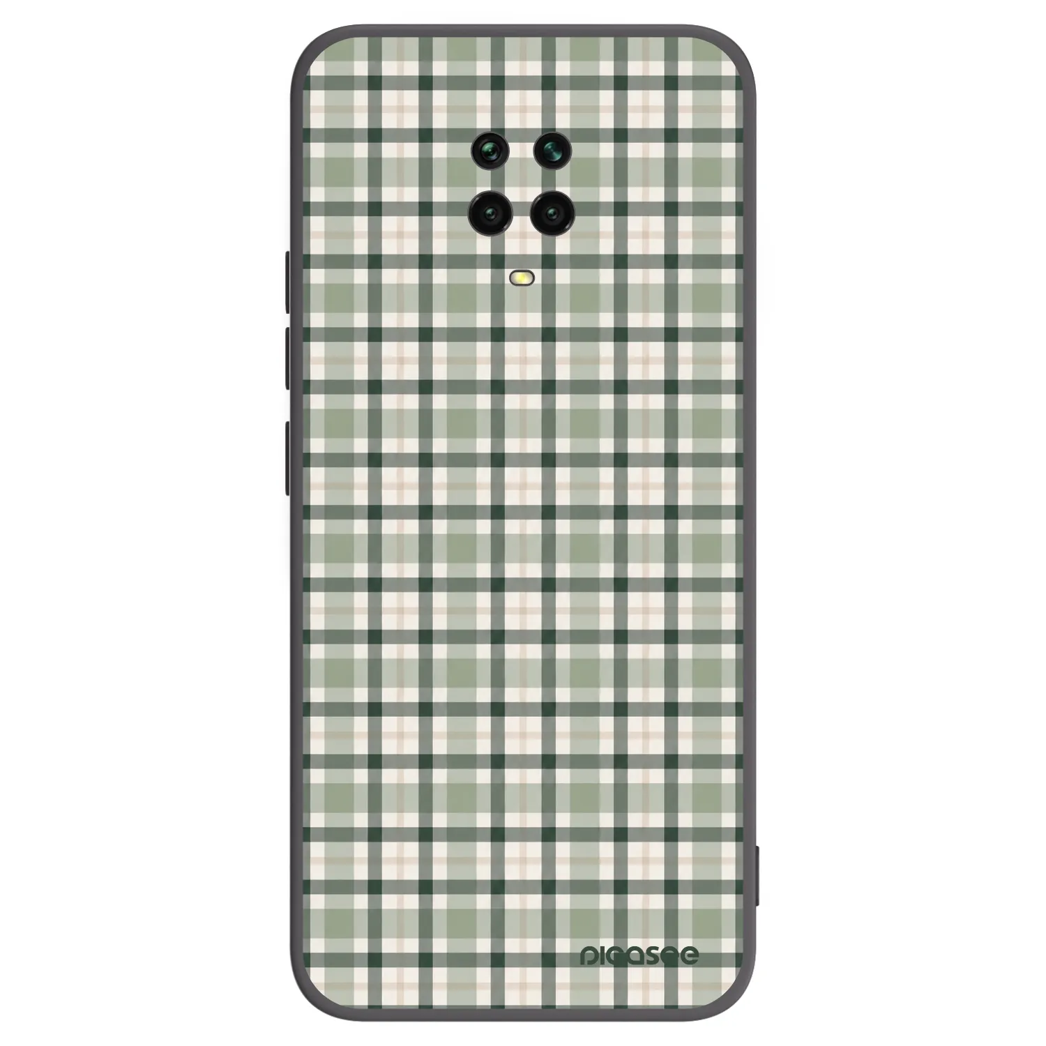 Picasee crna silikonska maskica za Xiaomi Redmi Note 9 Pro - Sage Tartan