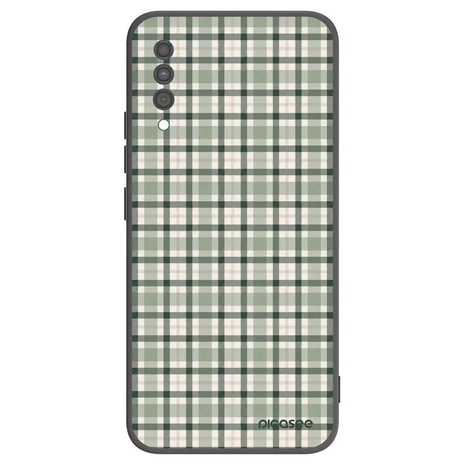 Picasee crna silikonska maskica za Samsung Galaxy A30s A307F - Sage Tartan