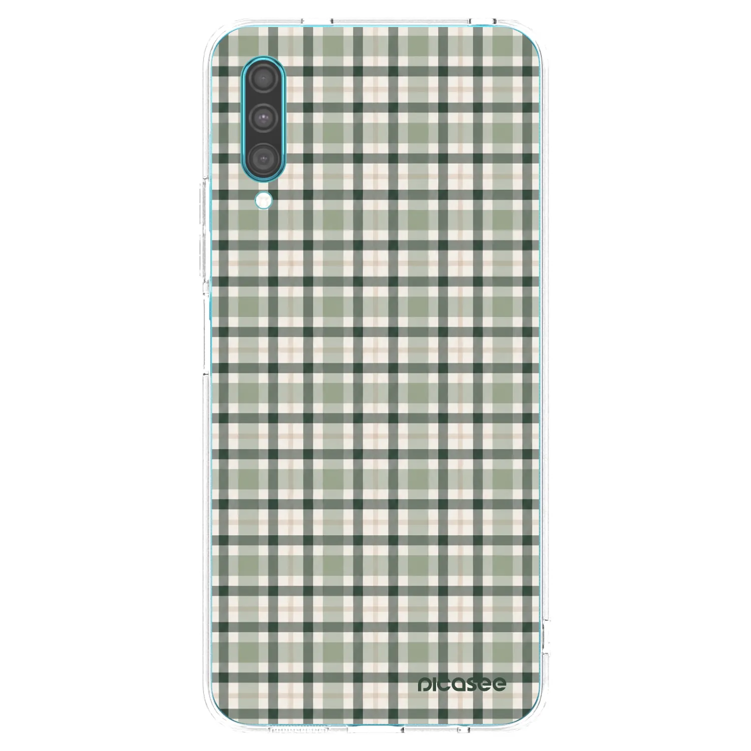Picasee silikonska prozirna maskica za Samsung Galaxy A30s A307F - Sage Tartan