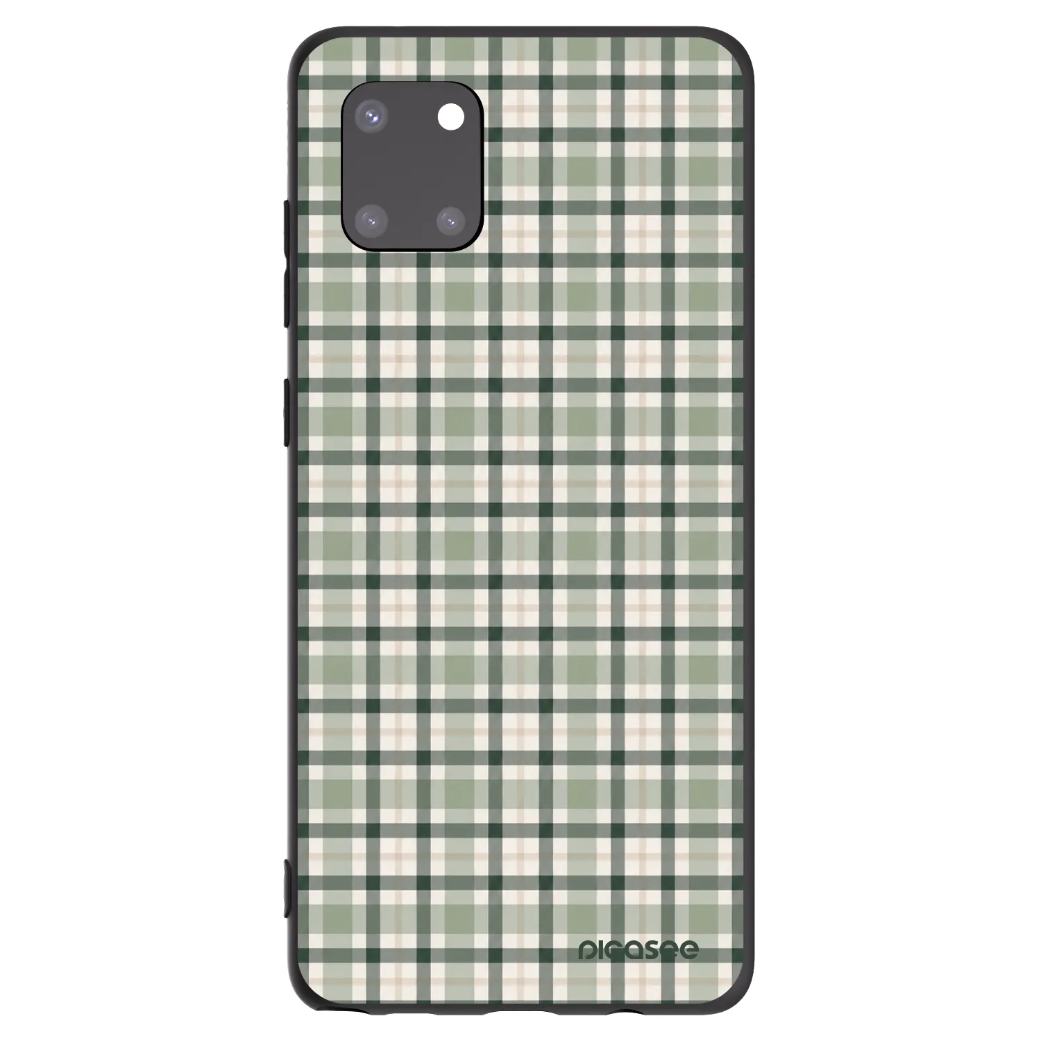 Picasee crna silikonska maskica za Samsung Galaxy Note 10 Lite N770F - Sage Tartan