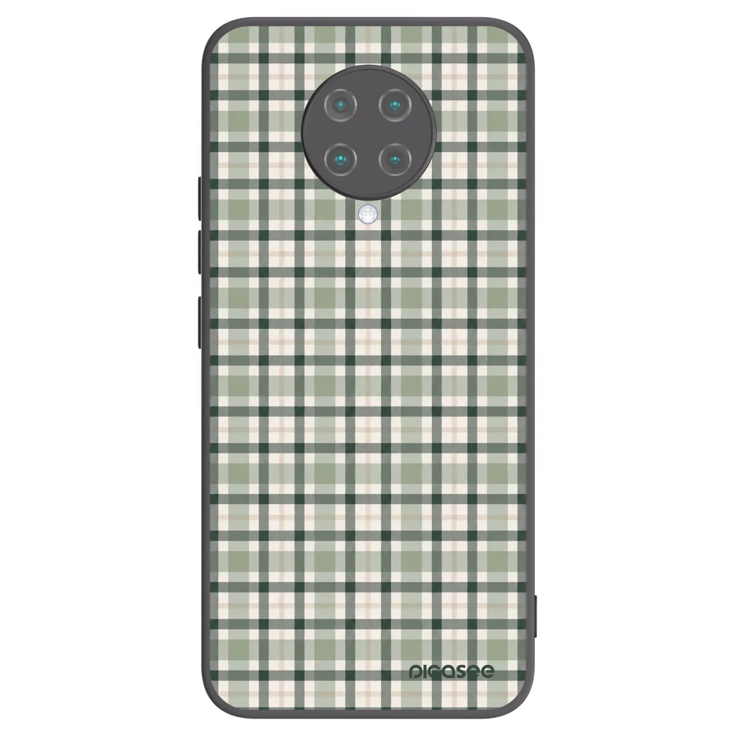Picasee crna silikonska maskica za Xiaomi Poco F2 Pro - Sage Tartan