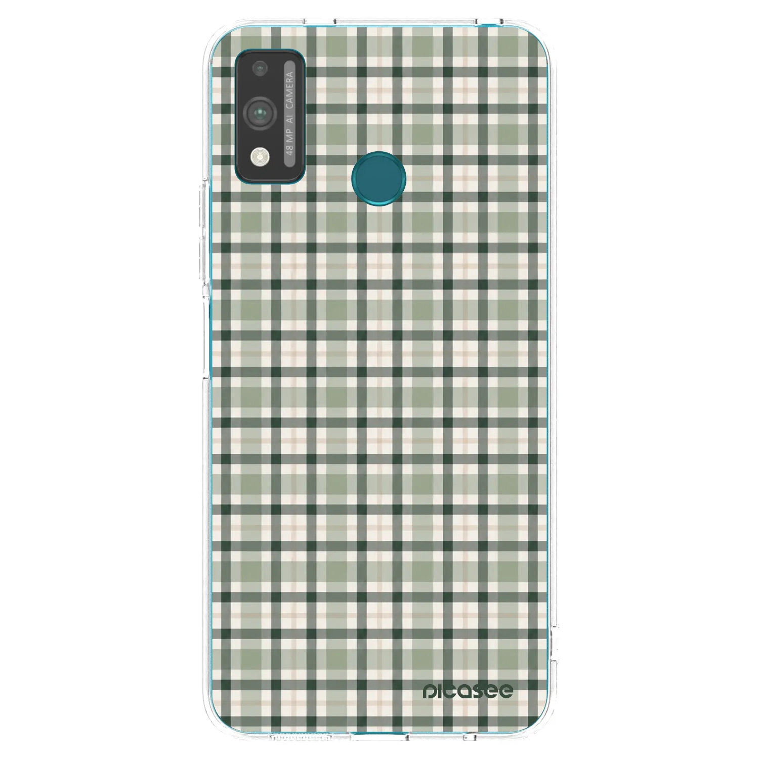 Picasee silikonska prozirna maskica za Honor 9X Lite - Sage Tartan