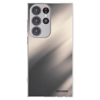 Picasee silikonska prozirna maskica za Samsung Galaxy S23 Ultra 5G - Smoky Beige