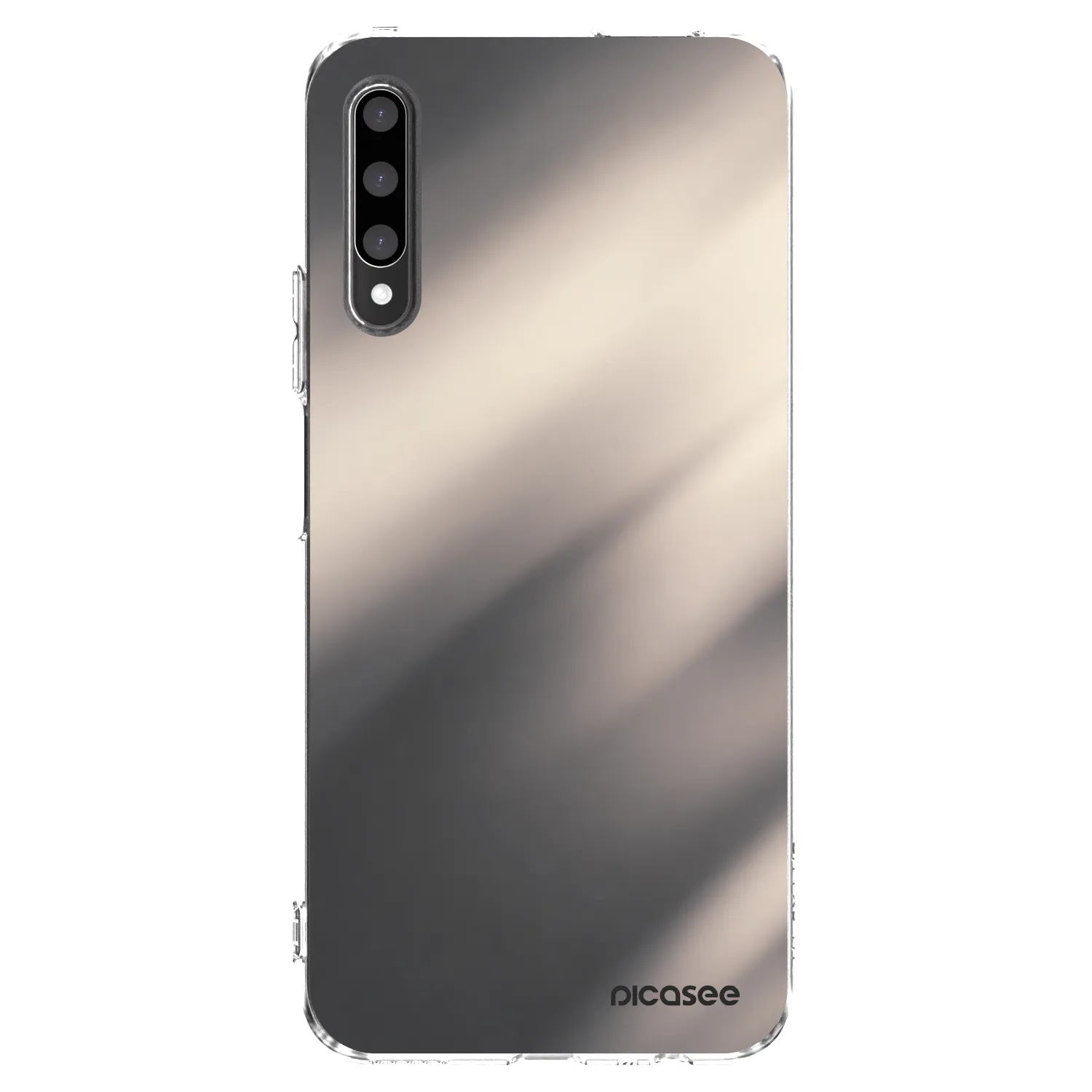 Picasee silikonska prozirna maskica za Honor 9X Pro - Smoky Beige