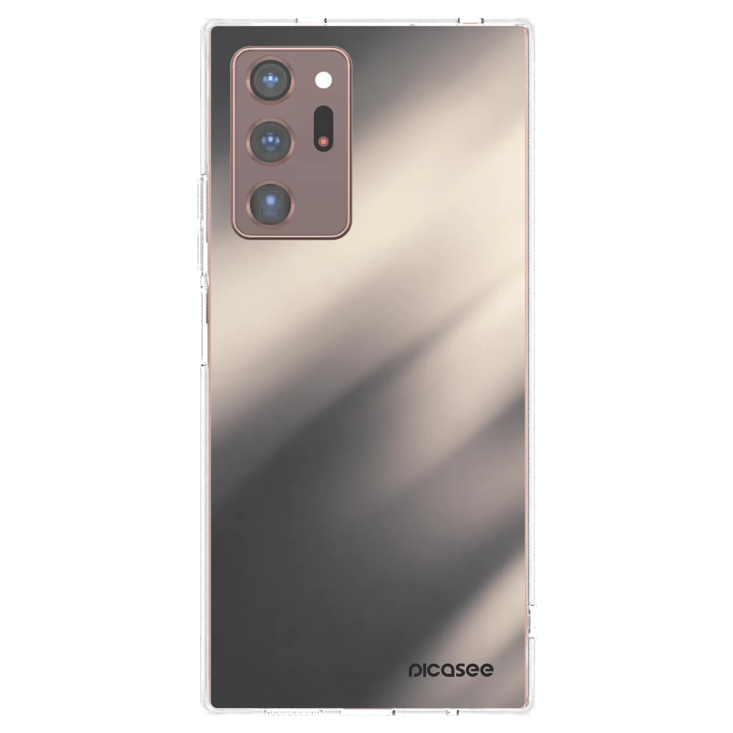 Picasee silikonska prozirna maskica za Samsung Galaxy Note 20 Ultra - Smoky Beige