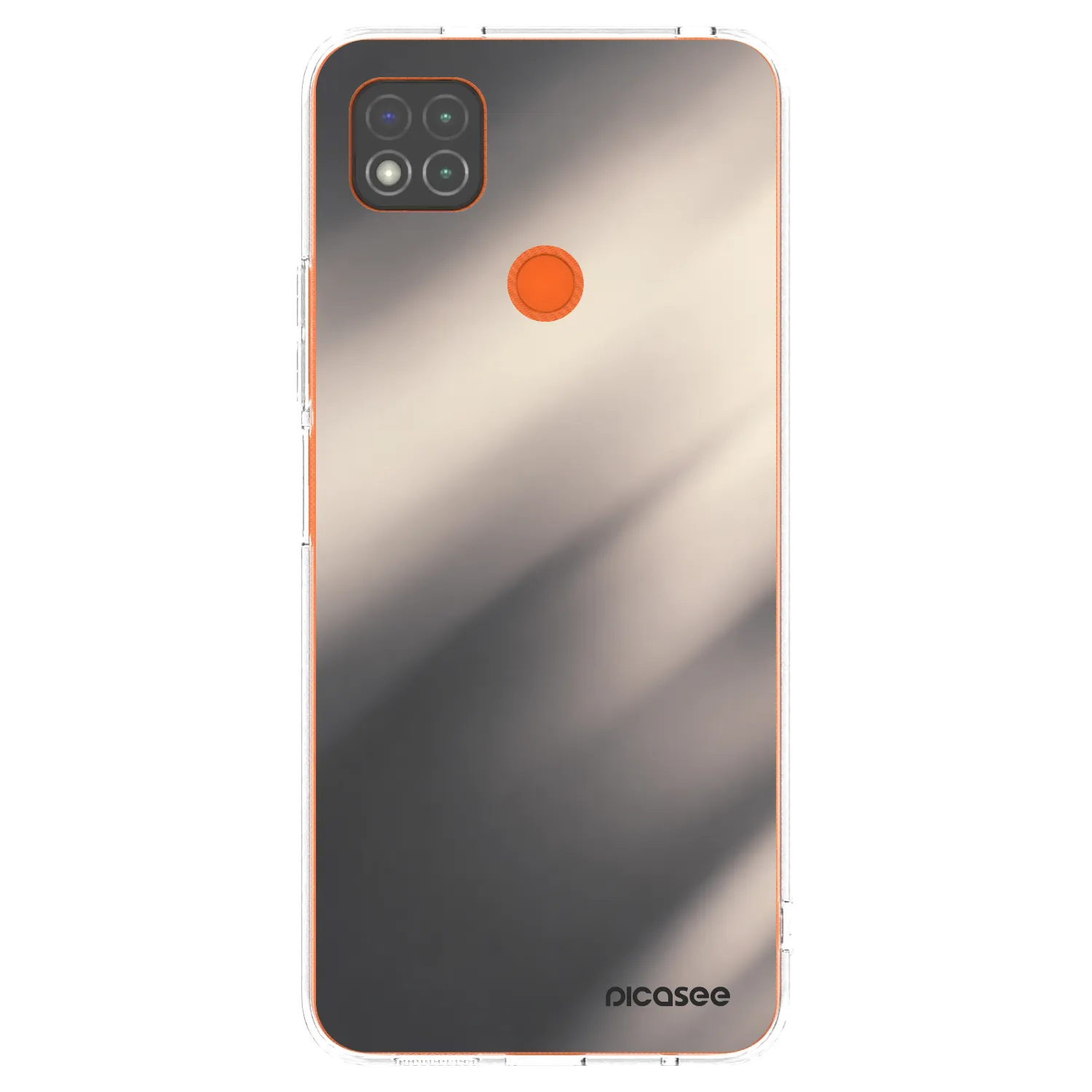 Picasee silikonska prozirna maskica za Xiaomi Redmi 9C - Smoky Beige