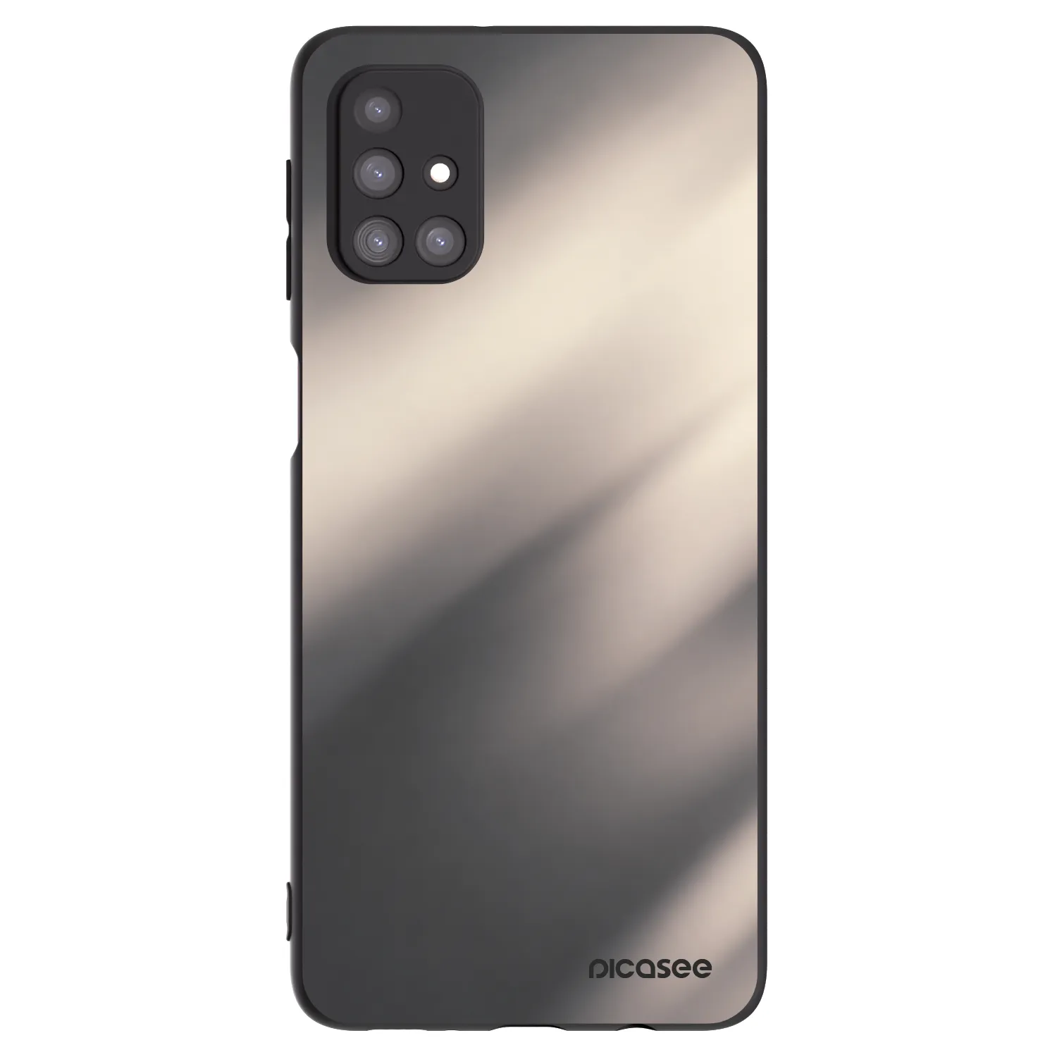 Picasee crna silikonska maskica za Samsung Galaxy M31s - Smoky Beige