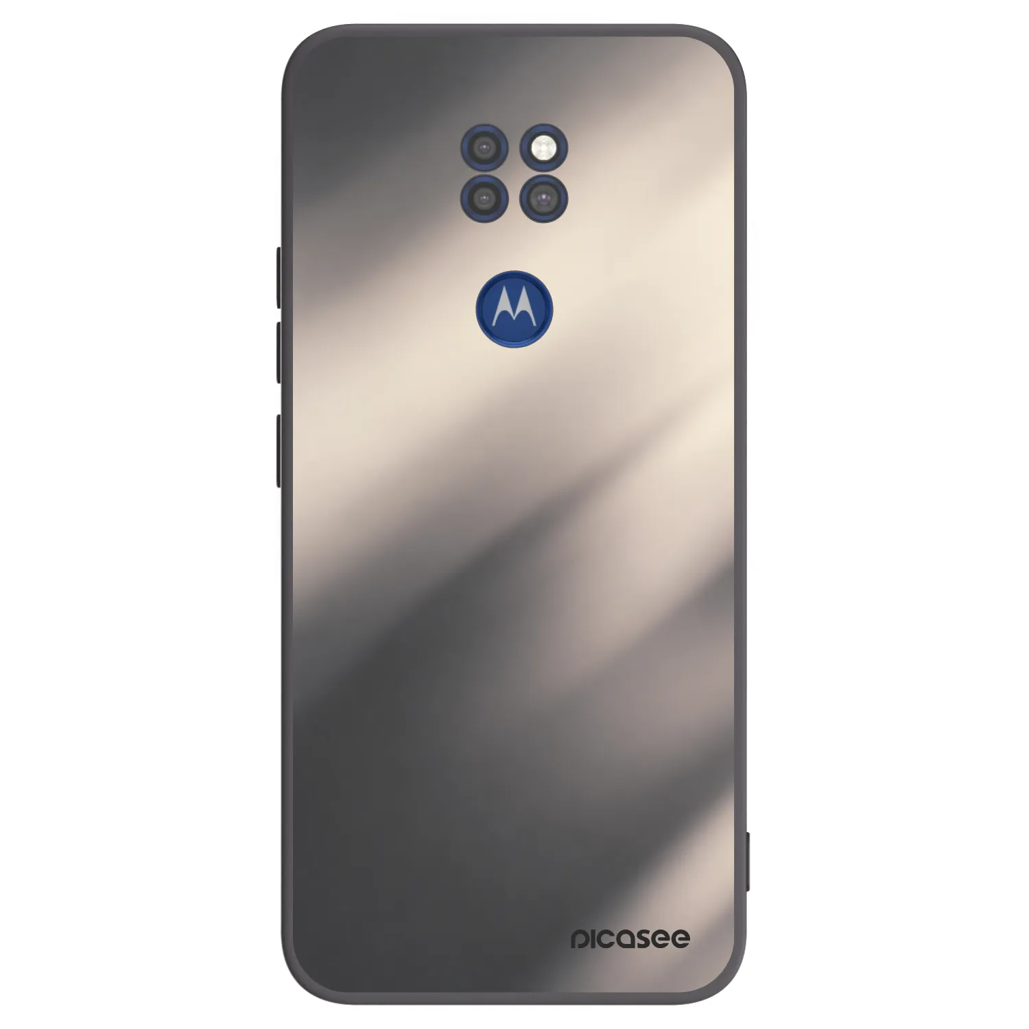 Picasee crna silikonska maskica za Motorola Moto G9 Play - Smoky Beige