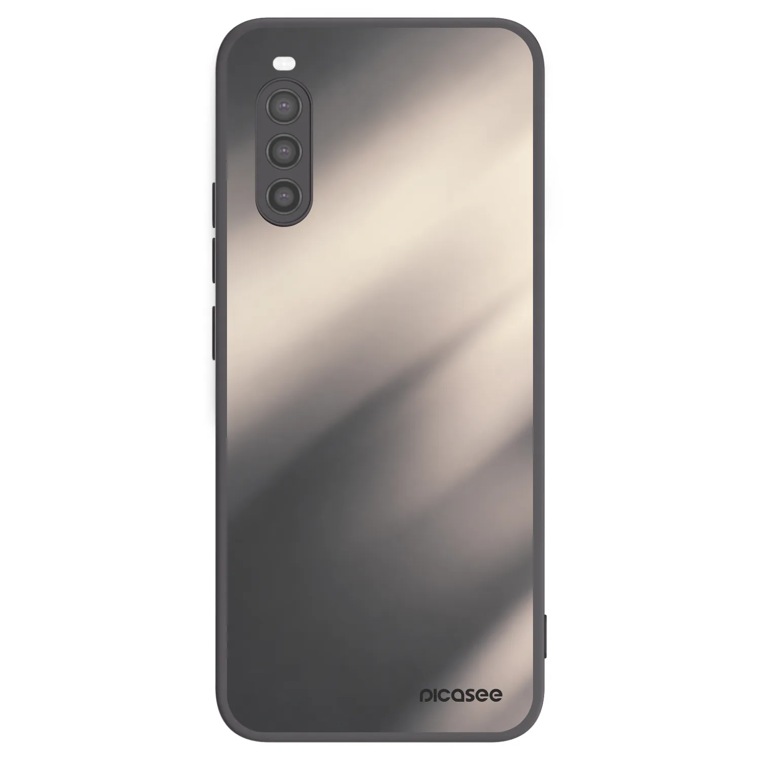 Picasee crna silikonska maskica za Sony Xperia 10 II - Smoky Beige