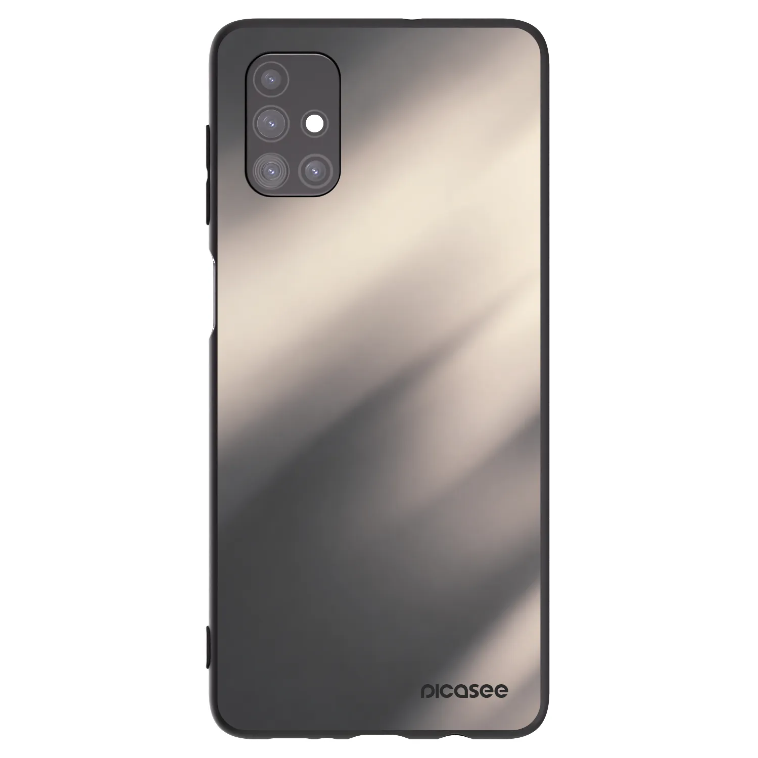 Picasee crna silikonska maskica za Samsung Galaxy M51 M515F - Smoky Beige