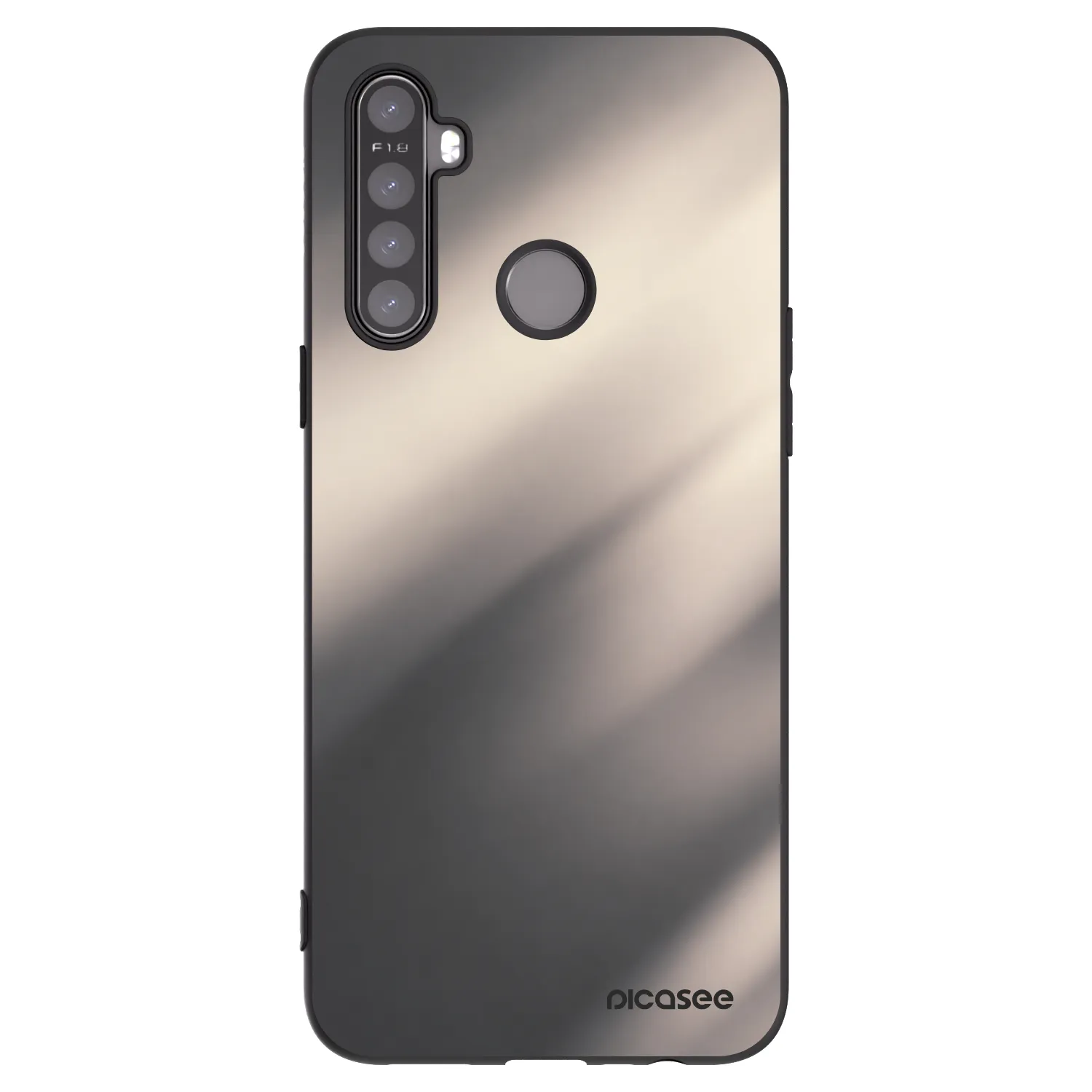 Picasee crna silikonska maskica za Realme 6i - Smoky Beige