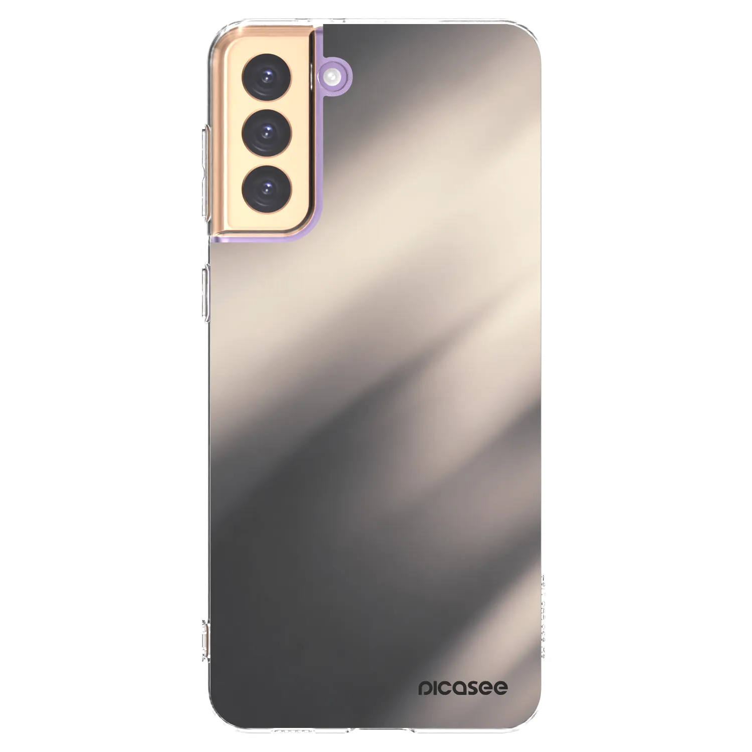 Picasee silikonska prozirna maskica za Samsung Galaxy S21+ 5G G996F - Smoky Beige