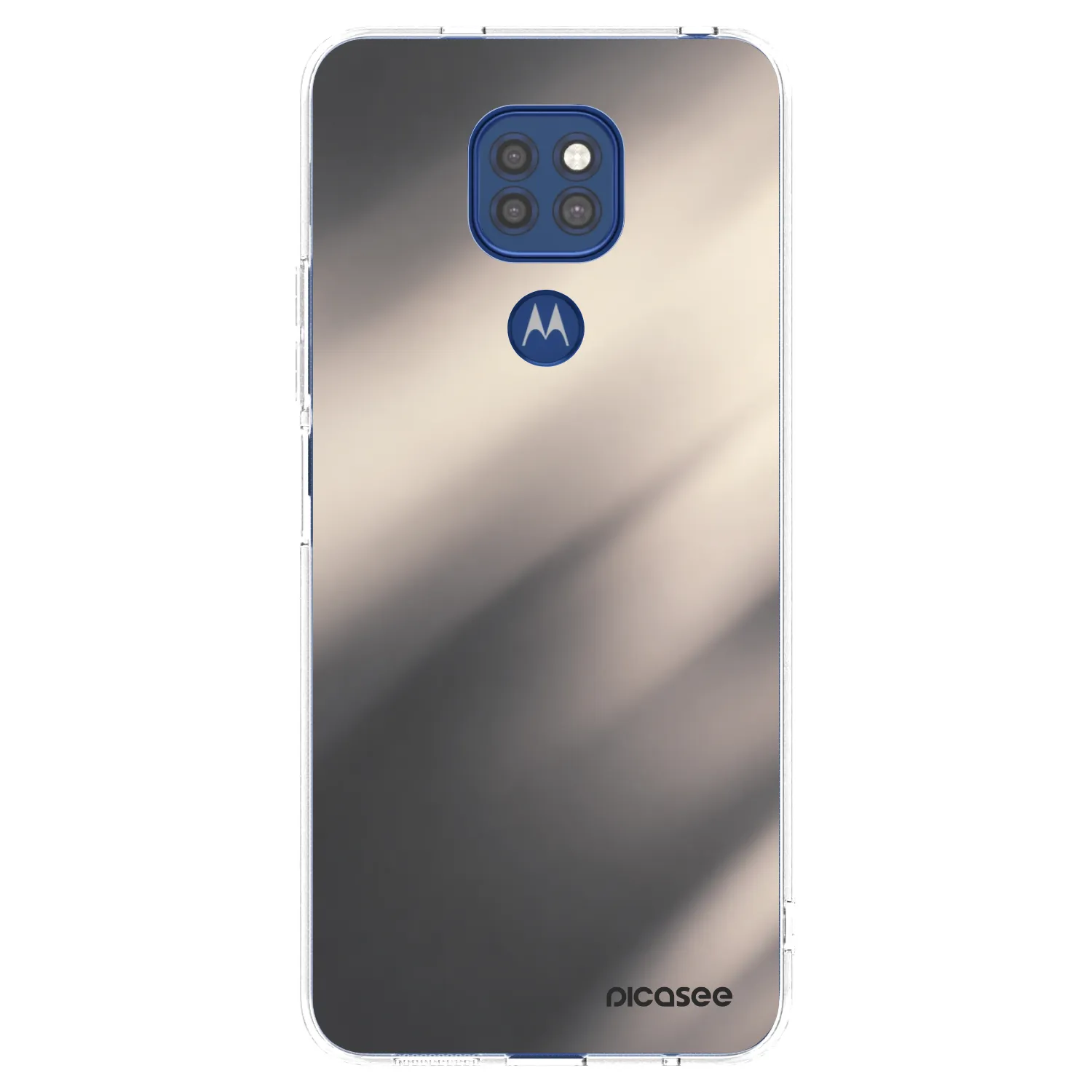 Picasee silikonska prozirna maskica za Motorola Moto G9 Play - Smoky Beige