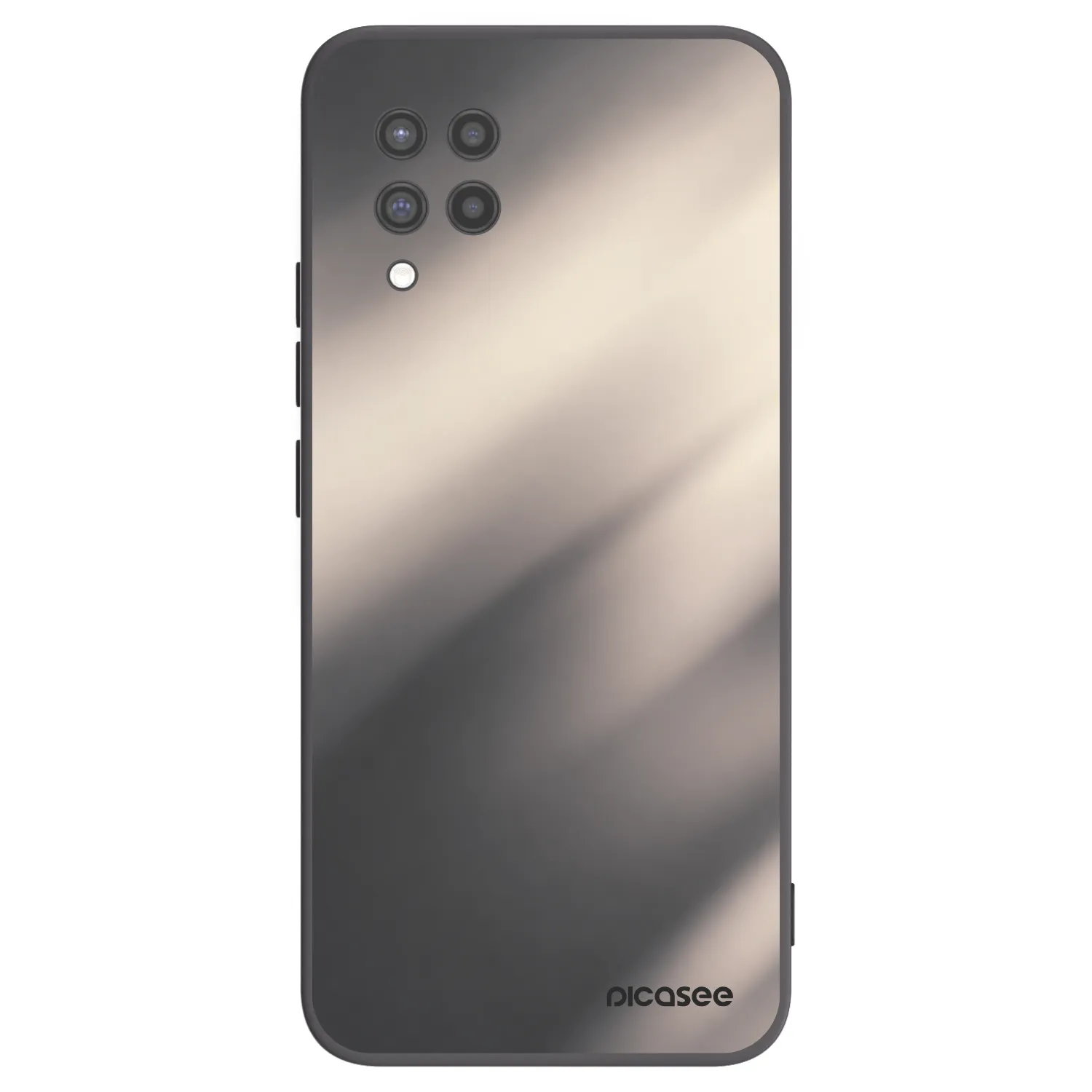 Picasee crna silikonska maskica za Samsung Galaxy A42 A426B - Smoky Beige