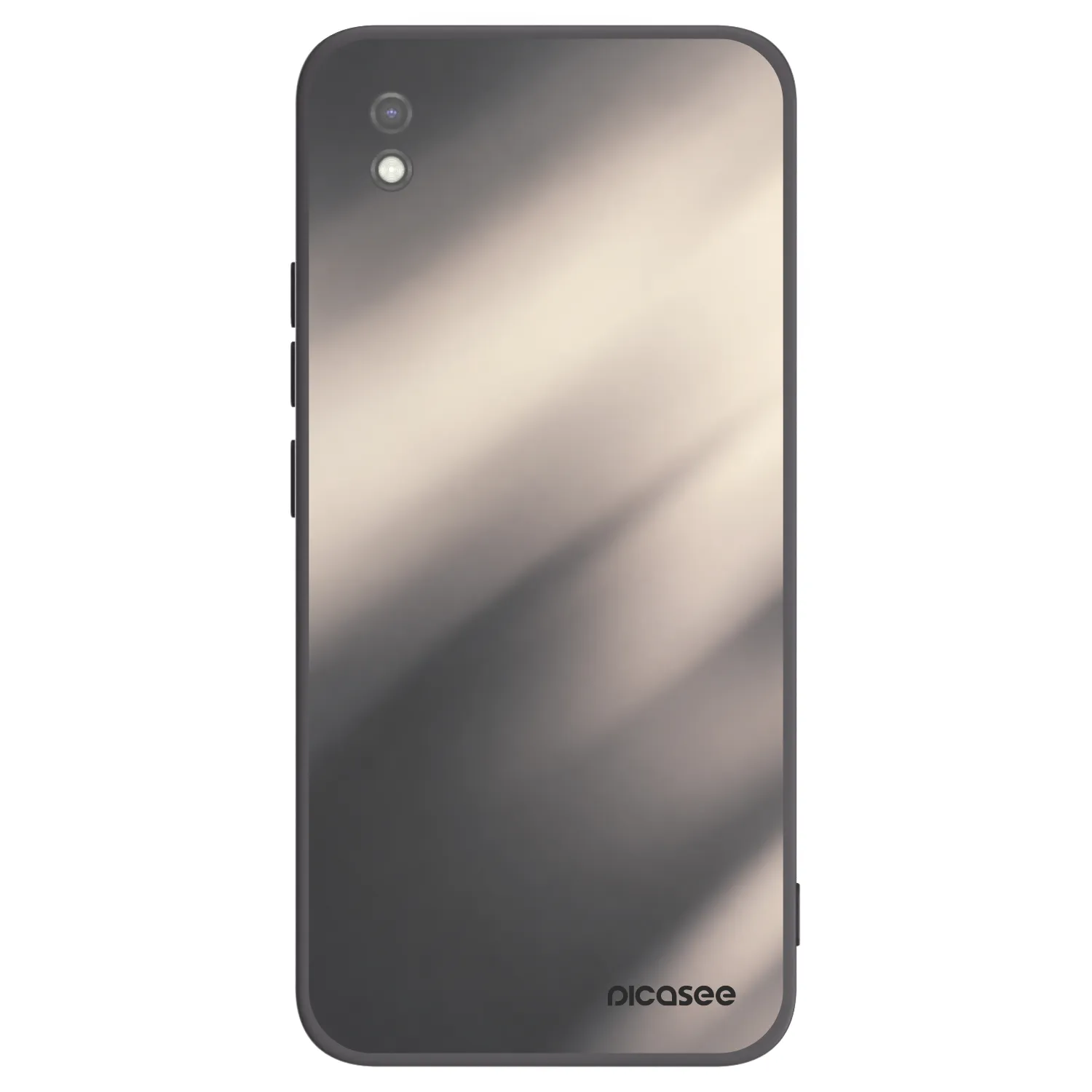 Picasee crna silikonska maskica za Xiaomi Redmi 9AT - Smoky Beige