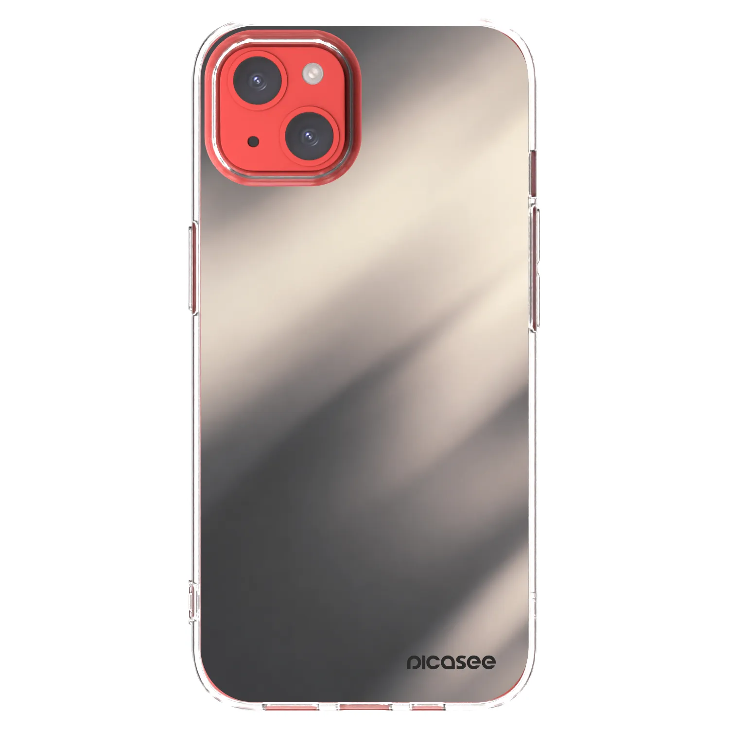 Picasee silikonska prozirna maskica za Apple iPhone 13 - Smoky Beige