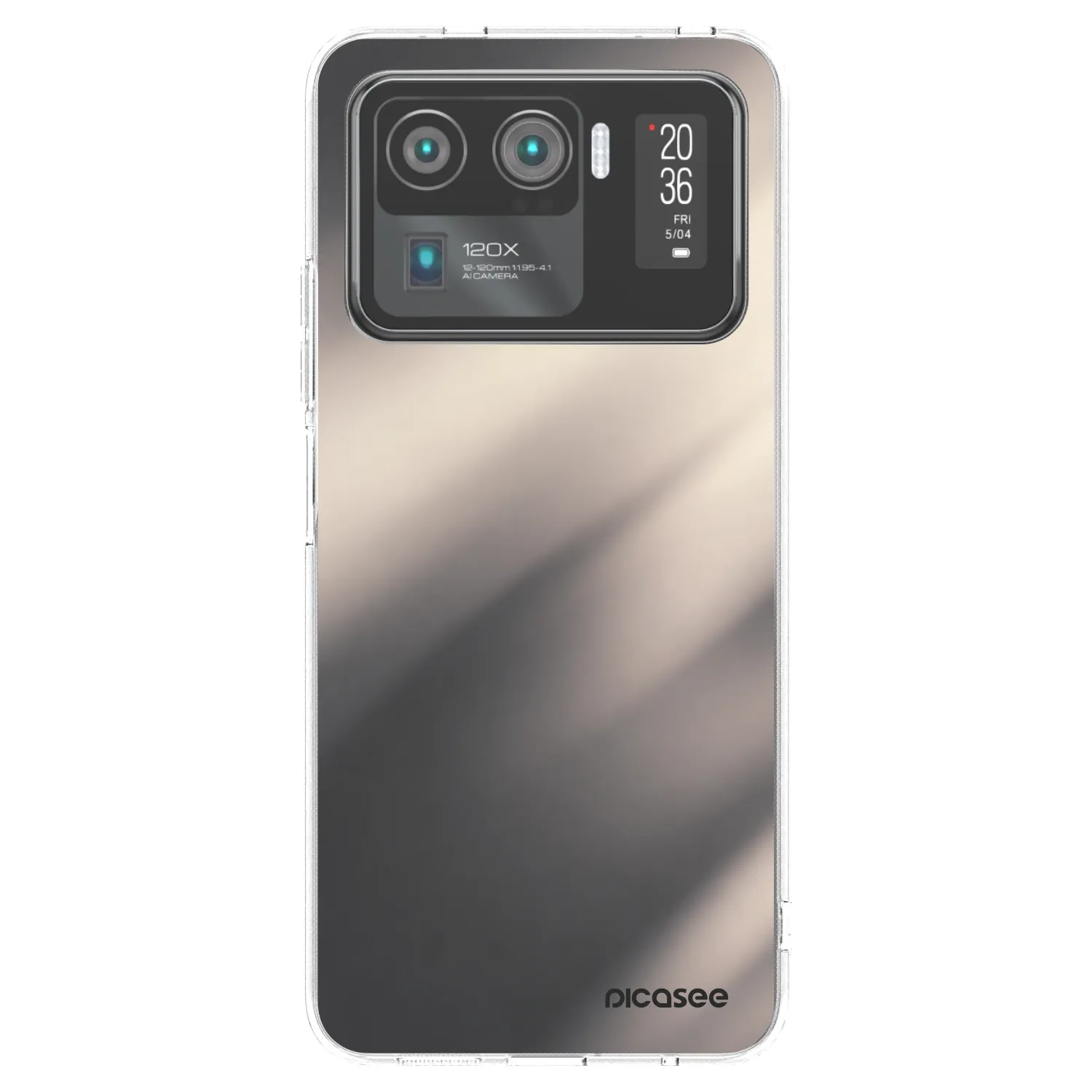Picasee silikonska prozirna maskica za Xiaomi Mi 11 Ultra - Smoky Beige