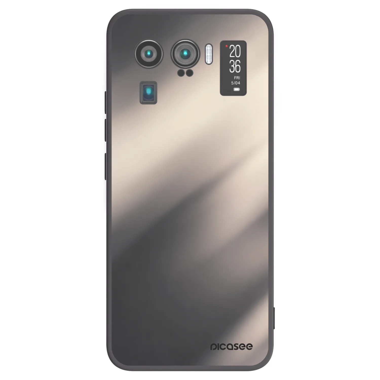 Picasee crna silikonska maskica za Xiaomi Mi 11 Ultra - Smoky Beige