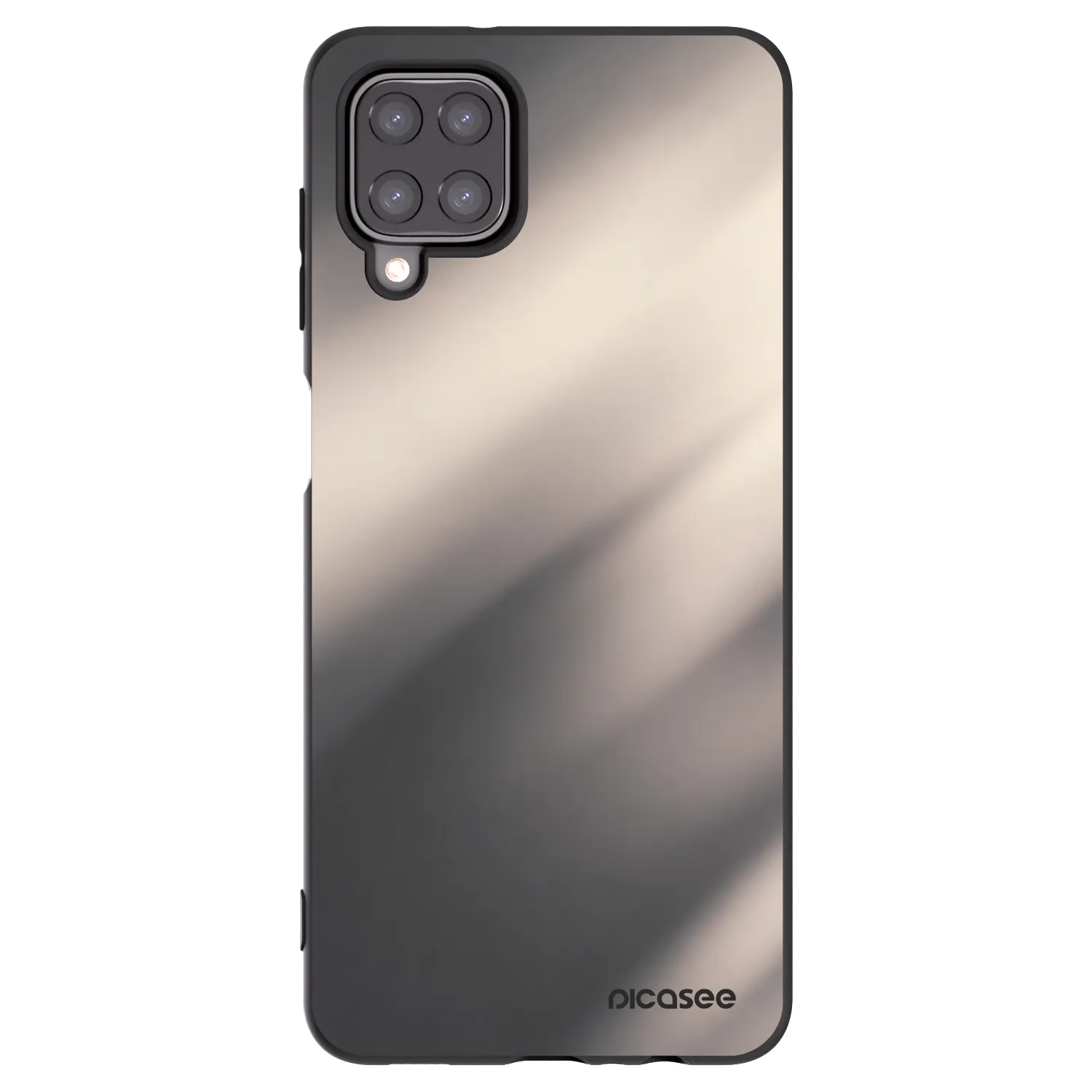 Picasee crna silikonska maskica za Samsung Galaxy M12 M127F - Smoky Beige