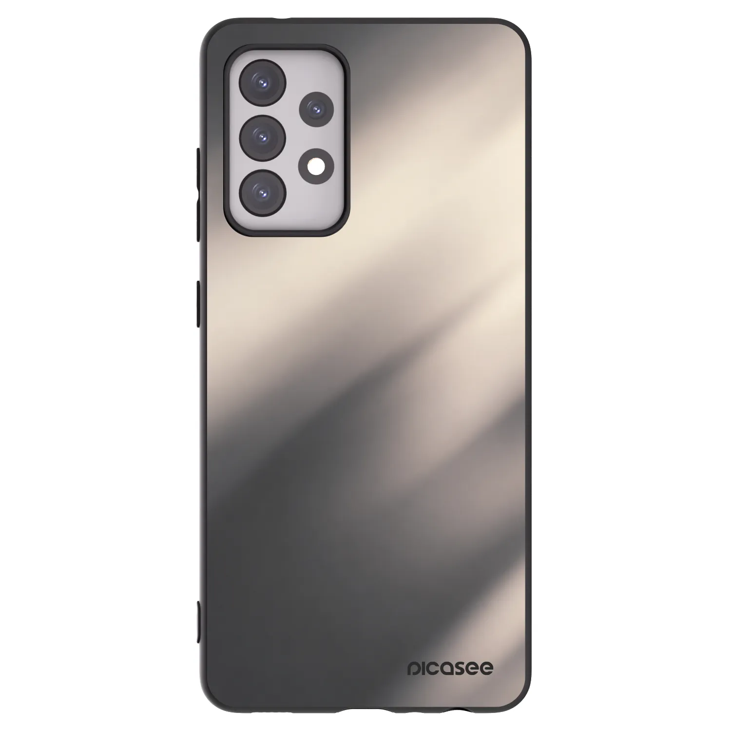 Picasee crna silikonska maskica za Samsung Galaxy A52s 5G A528B - Smoky Beige