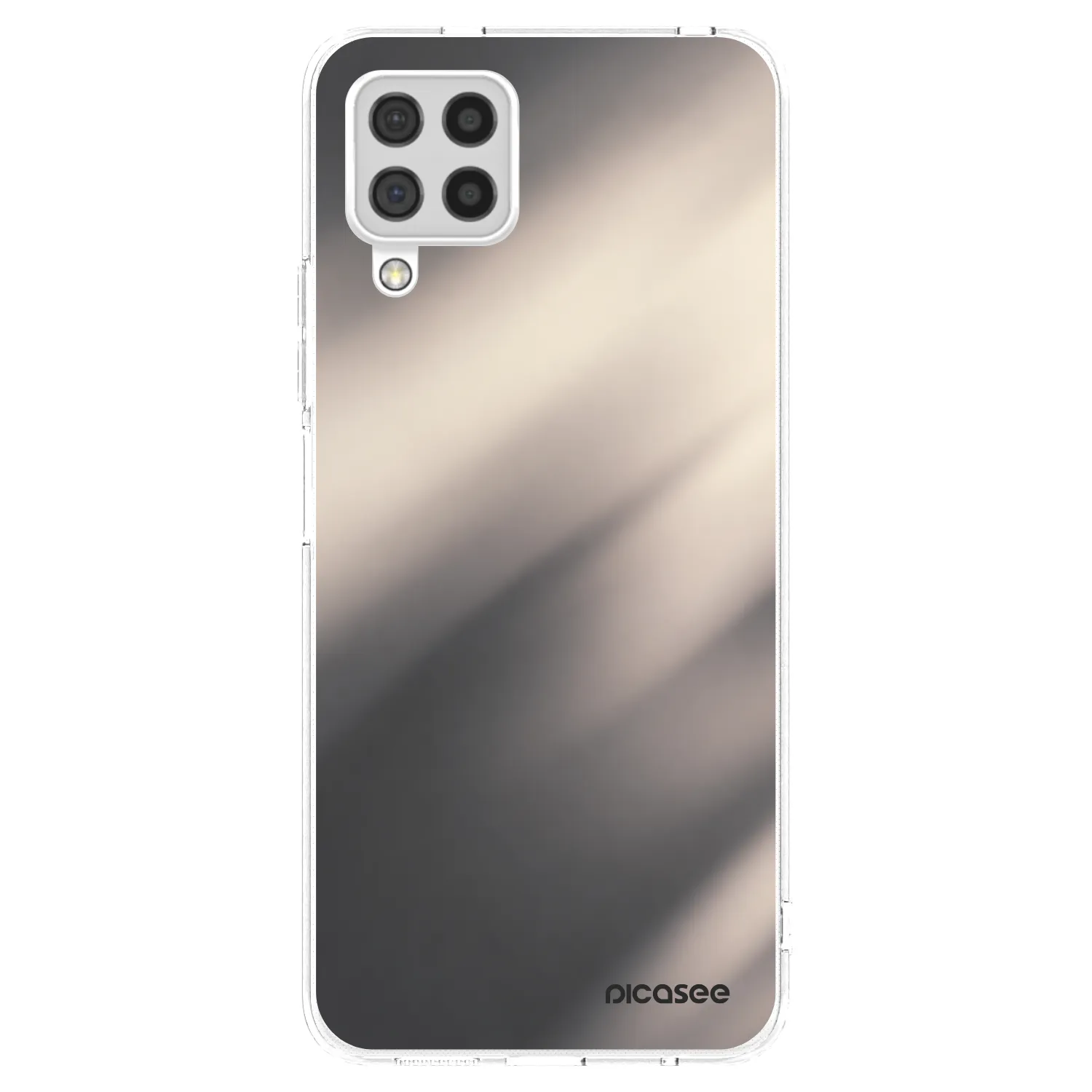 Picasee silikonska prozirna maskica za Samsung Galaxy A22 A225F 4G - Smoky Beige