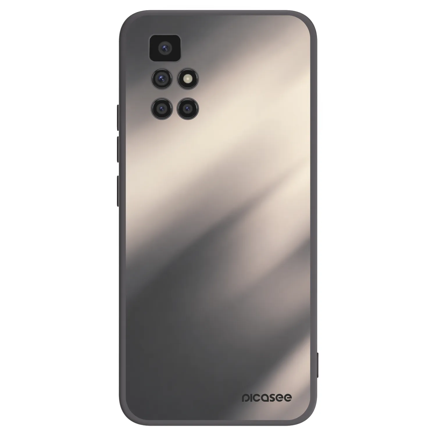 Picasee crna silikonska maskica za Xiaomi Redmi 10 - Smoky Beige